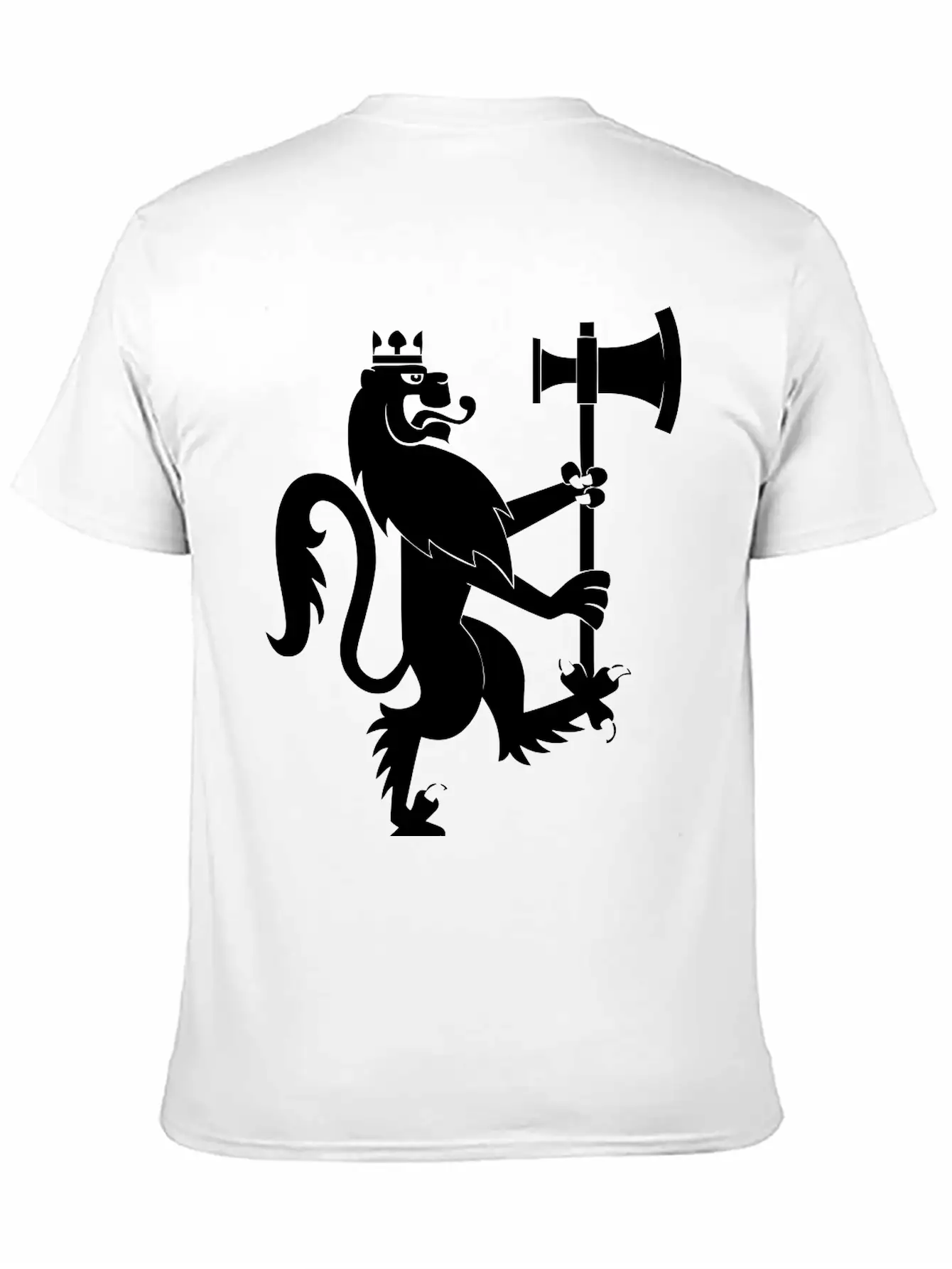 Lion With An Axe Breathable Graphic T-Shirt – Perfect For Casual Days