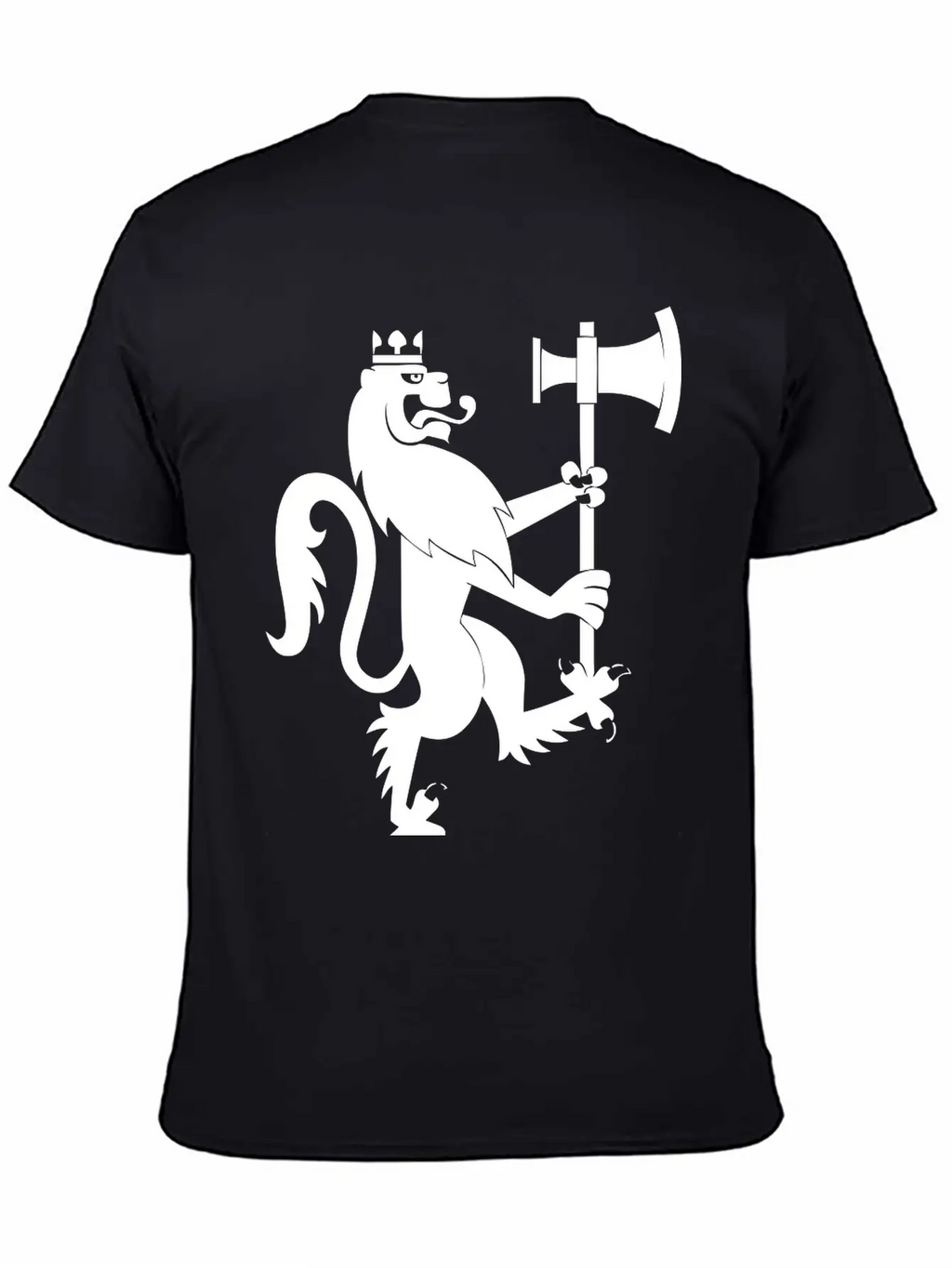 Lion With An Axe Breathable Graphic T-Shirt – Perfect For Casual Days