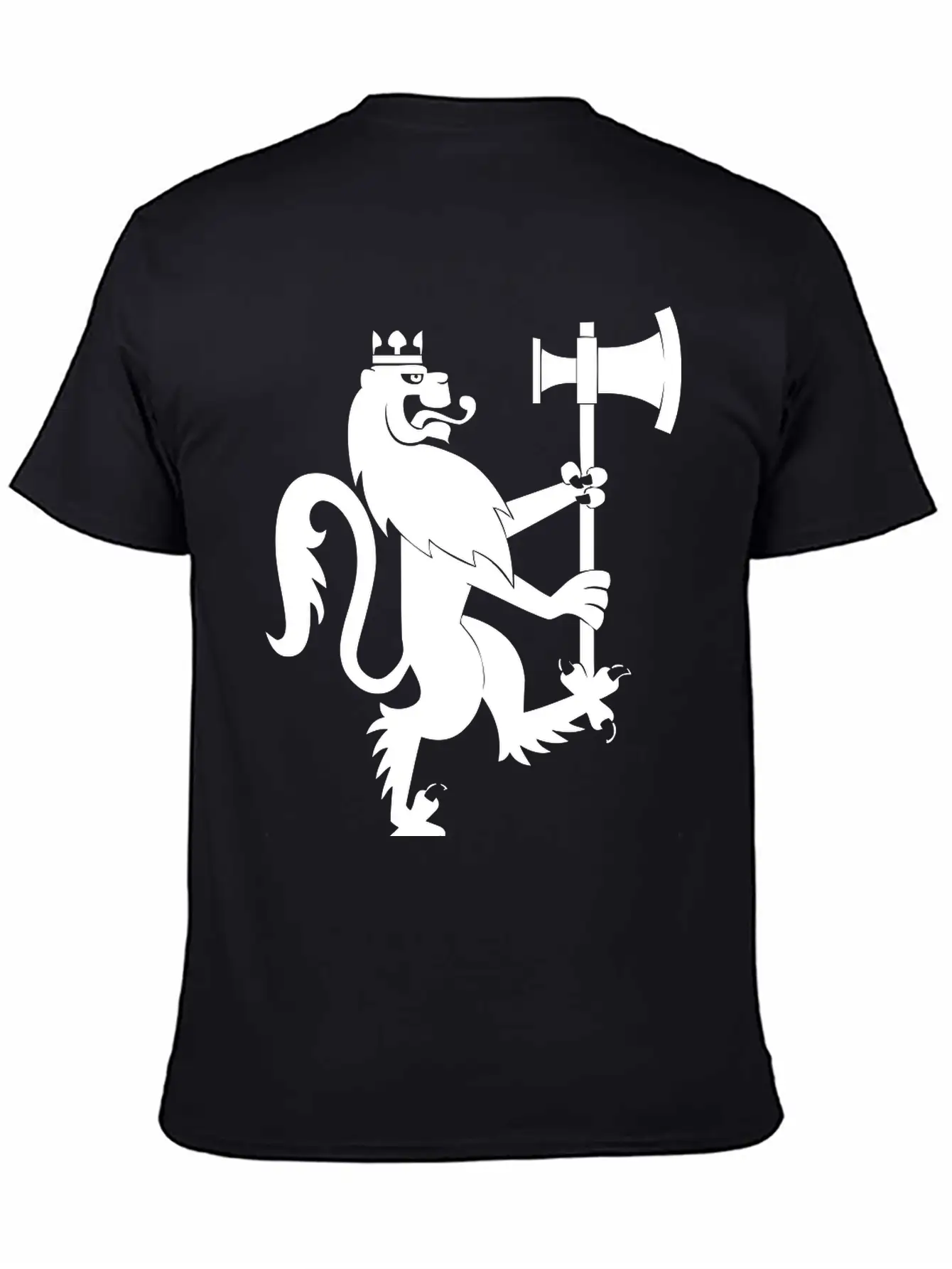 Lion With An Axe Breathable Graphic T-Shirt – Perfect For Casual Days