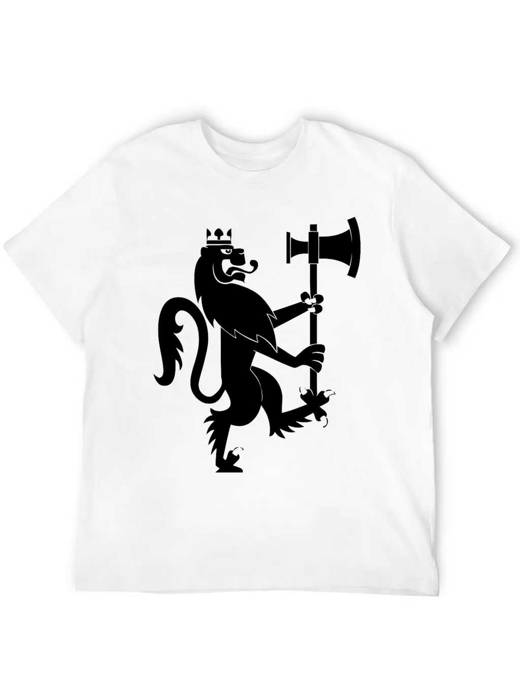 Lion With An Axe Breathable Graphic T-Shirt – Perfect For Casual Days