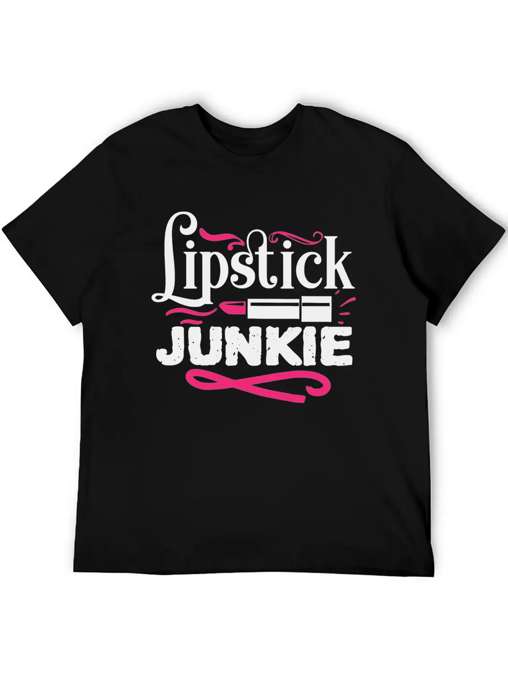 Lipstick Junkie Funny Beauty Makeup Quote Classic Cotton Tee – Unisex Comfort For Any Season