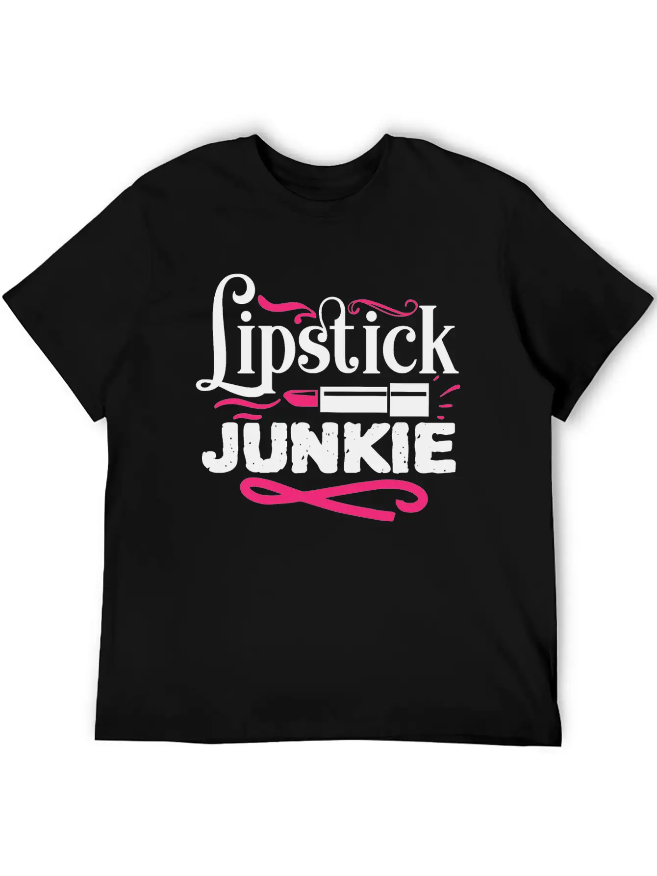 Lipstick Junkie Funny Beauty Makeup Quote Classic Cotton Tee – Unisex Comfort For Any Season