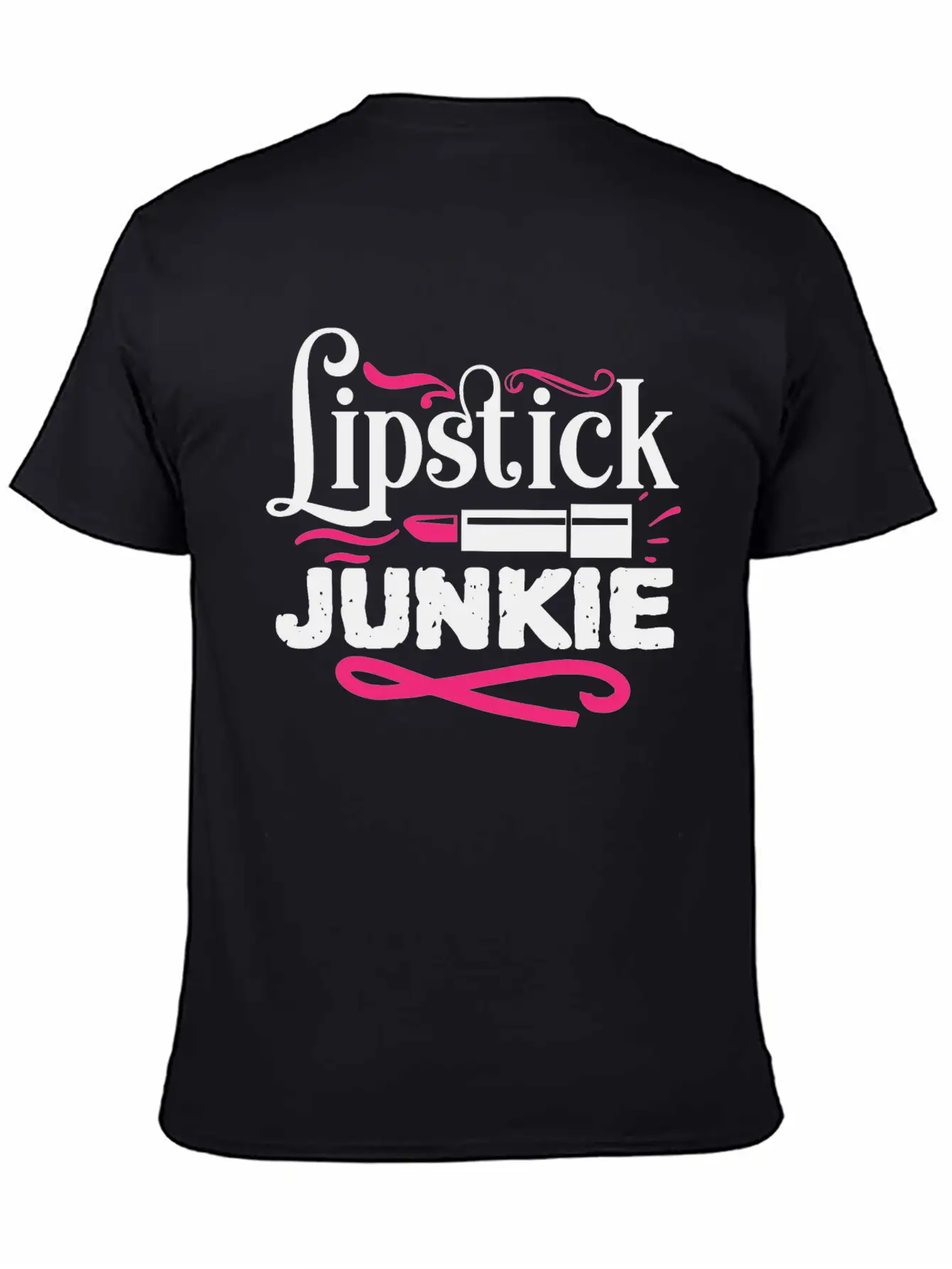 Lipstick Junkie Funny Beauty Makeup Quote Classic Cotton Tee – Unisex Comfort For Any Season