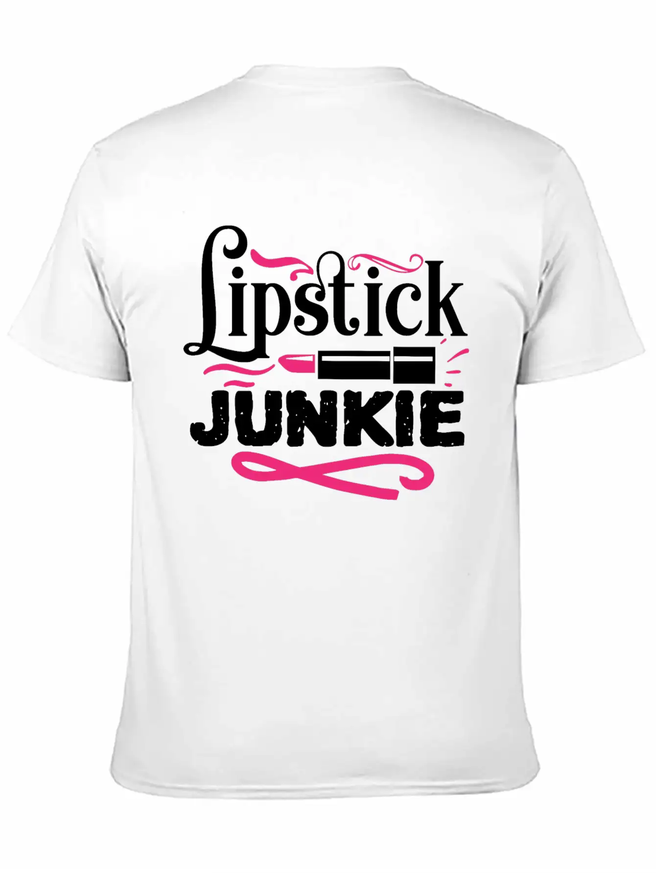 Lipstick Junkie Funny Beauty Makeup Quote Classic Cotton Tee – Unisex Comfort For Any Season