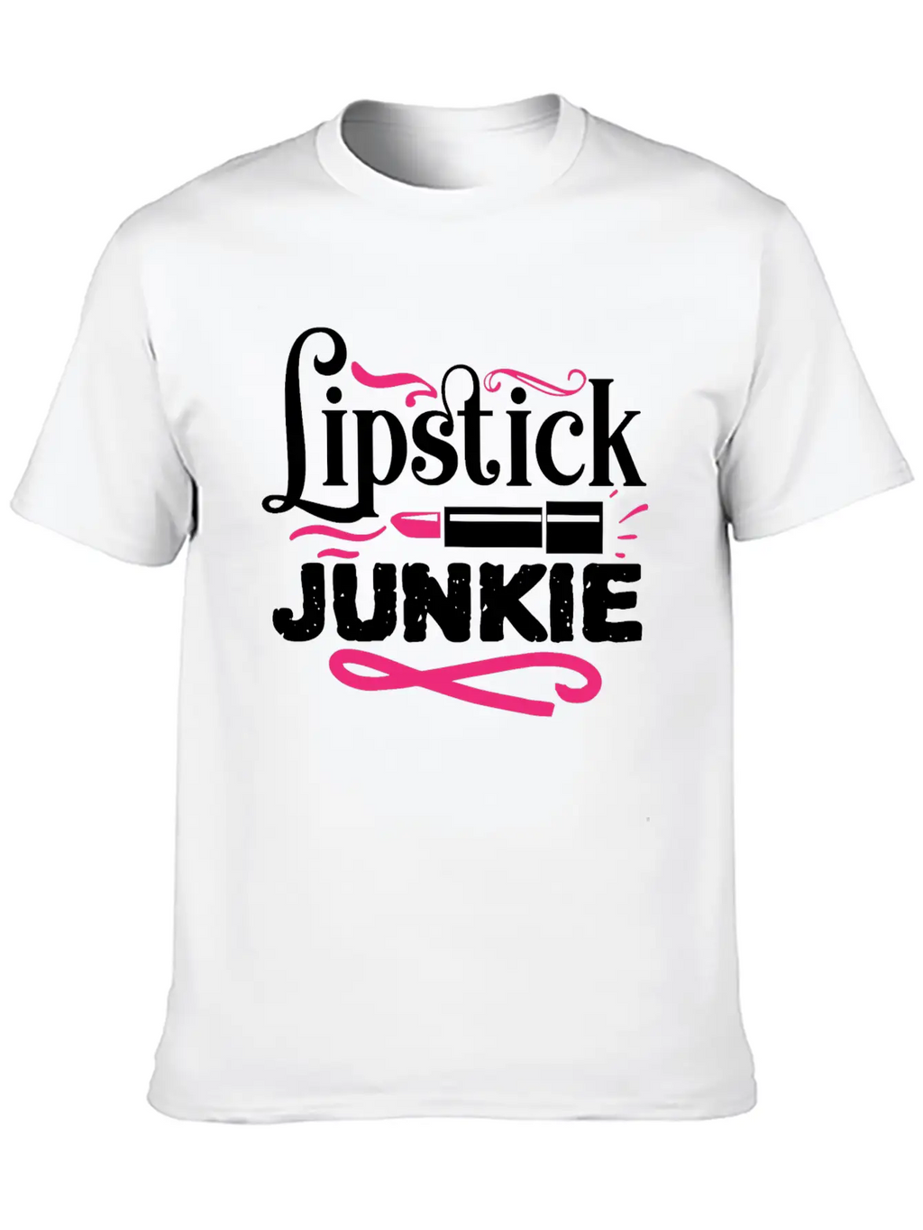 Lipstick Junkie Funny Beauty Makeup Quote Classic Cotton Tee – Unisex Comfort For Any Season
