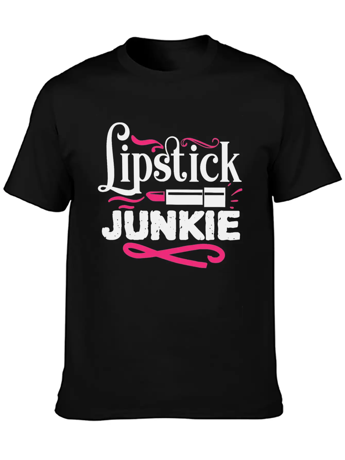 Lipstick Junkie Funny Beauty Makeup Quote Classic Cotton Tee – Unisex Comfort For Any Season