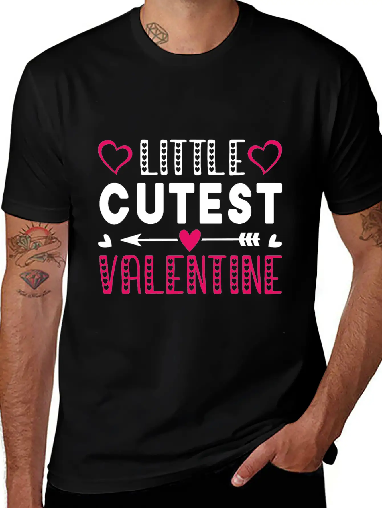 Litte Cutest Valentine Design Stylish Everyday T-Shirt – Unisex Basic Cotton Tee