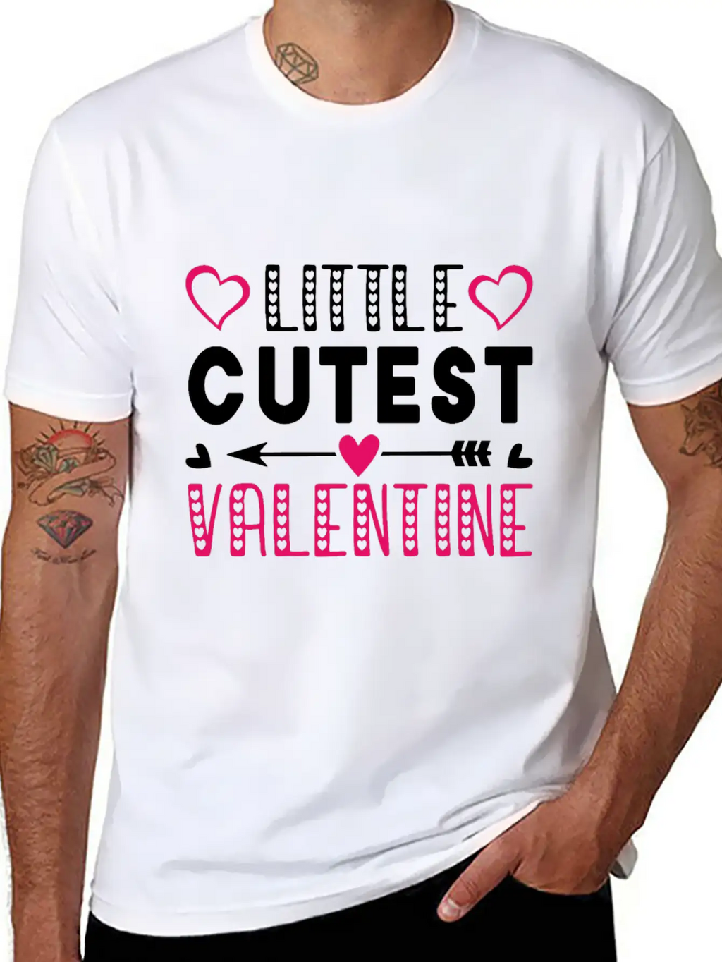 Litte Cutest Valentine Design Stylish Everyday T-Shirt – Unisex Basic Cotton Tee