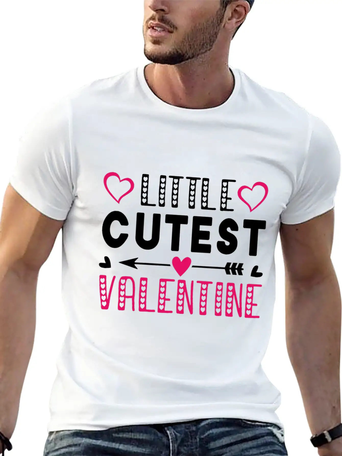 Litte Cutest Valentine Design Stylish Everyday T-Shirt – Unisex Basic Cotton Tee