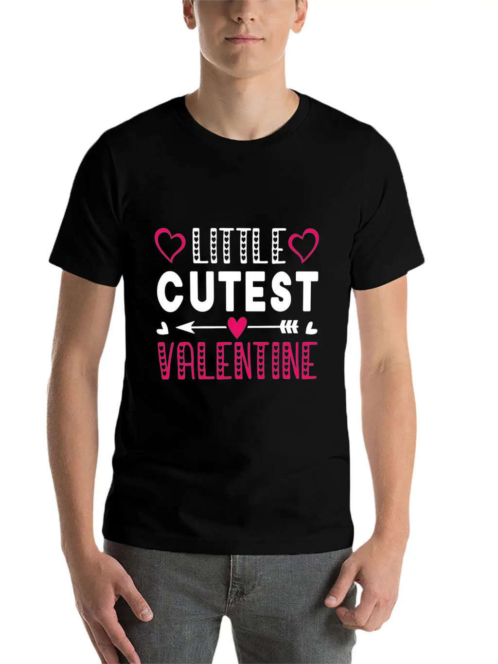 Litte Cutest Valentine Design Stylish Everyday T-Shirt – Unisex Basic Cotton Tee