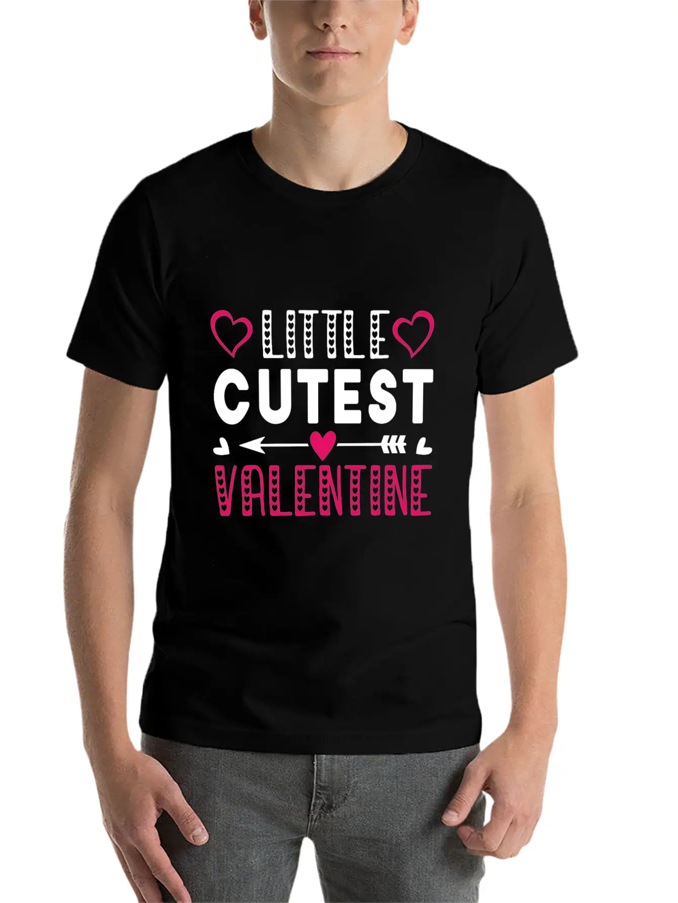 Litte Cutest Valentine Design Stylish Everyday T-Shirt – Unisex Basic Cotton Tee