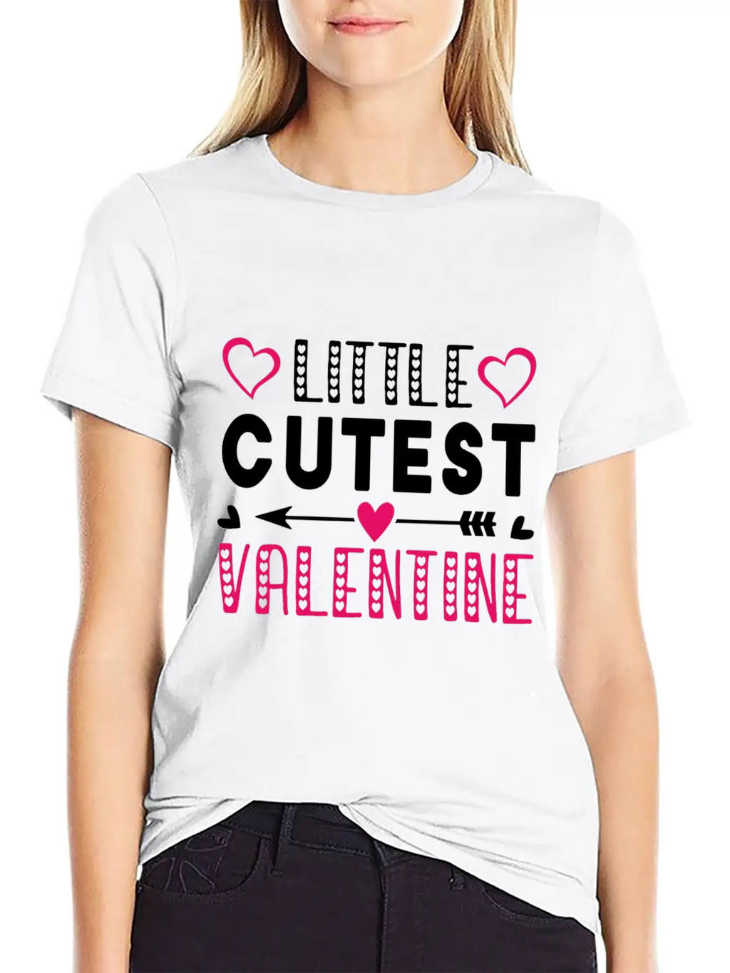 Litte Cutest Valentine Design Stylish Everyday T-Shirt – Unisex Basic Cotton Tee
