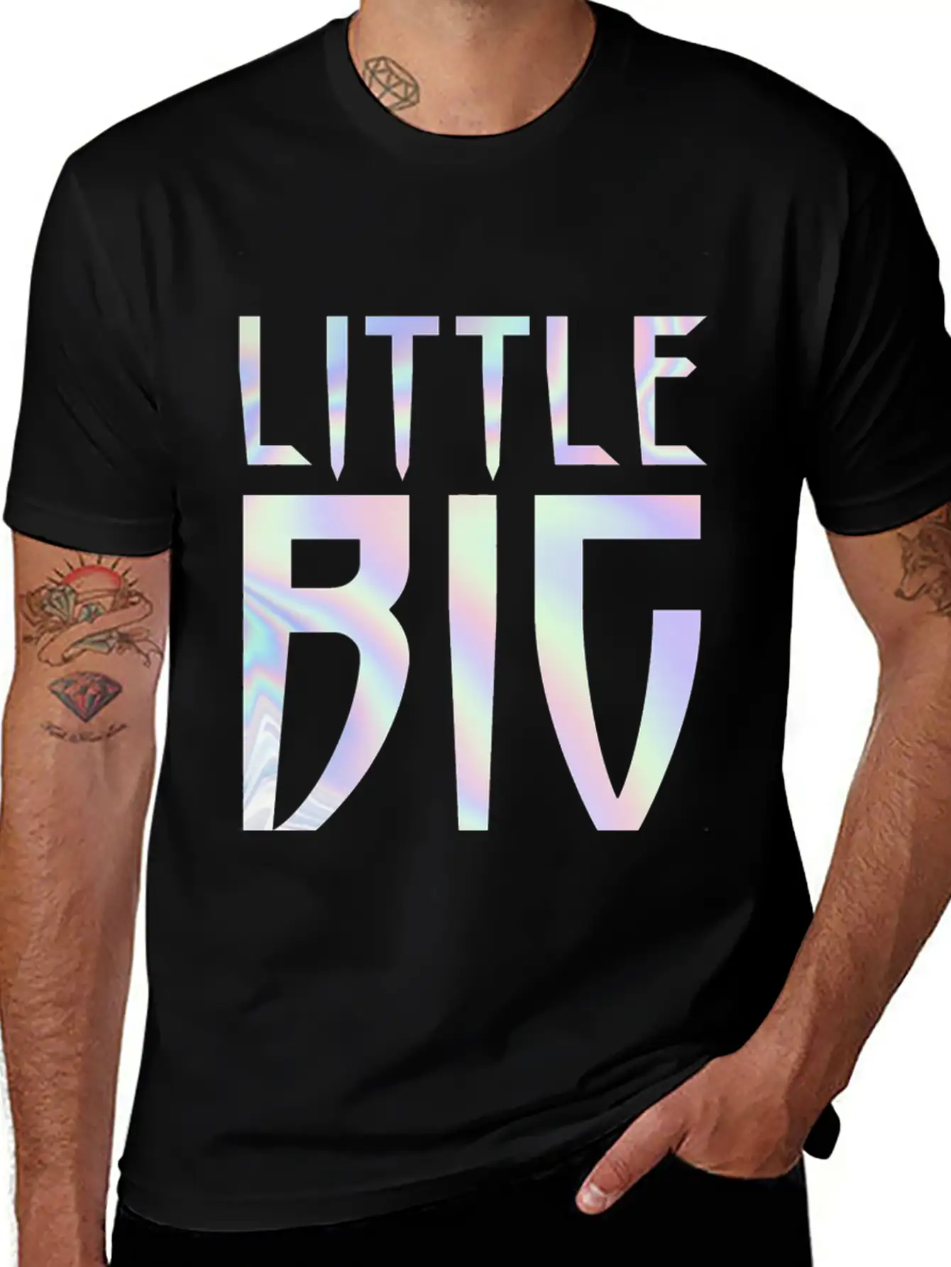 Little Big Band Logo Relaxed Everyday Tee – Lightweight And Durable Cotton