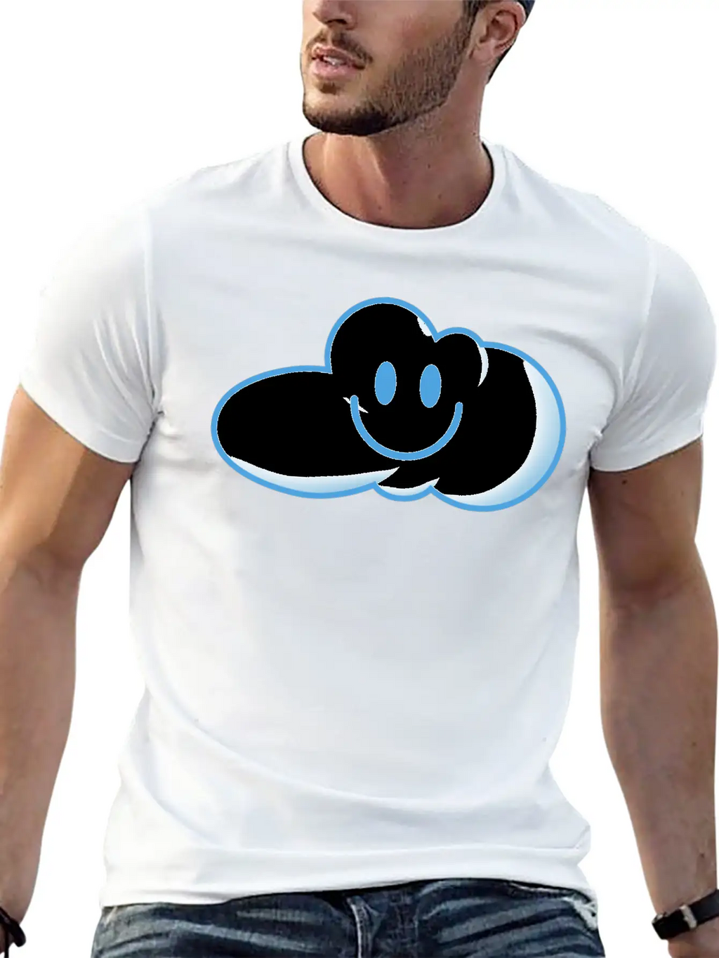 Little Cute Laughing Clouds Essential Cotton Tee For Daily Outfits – Unisex Style