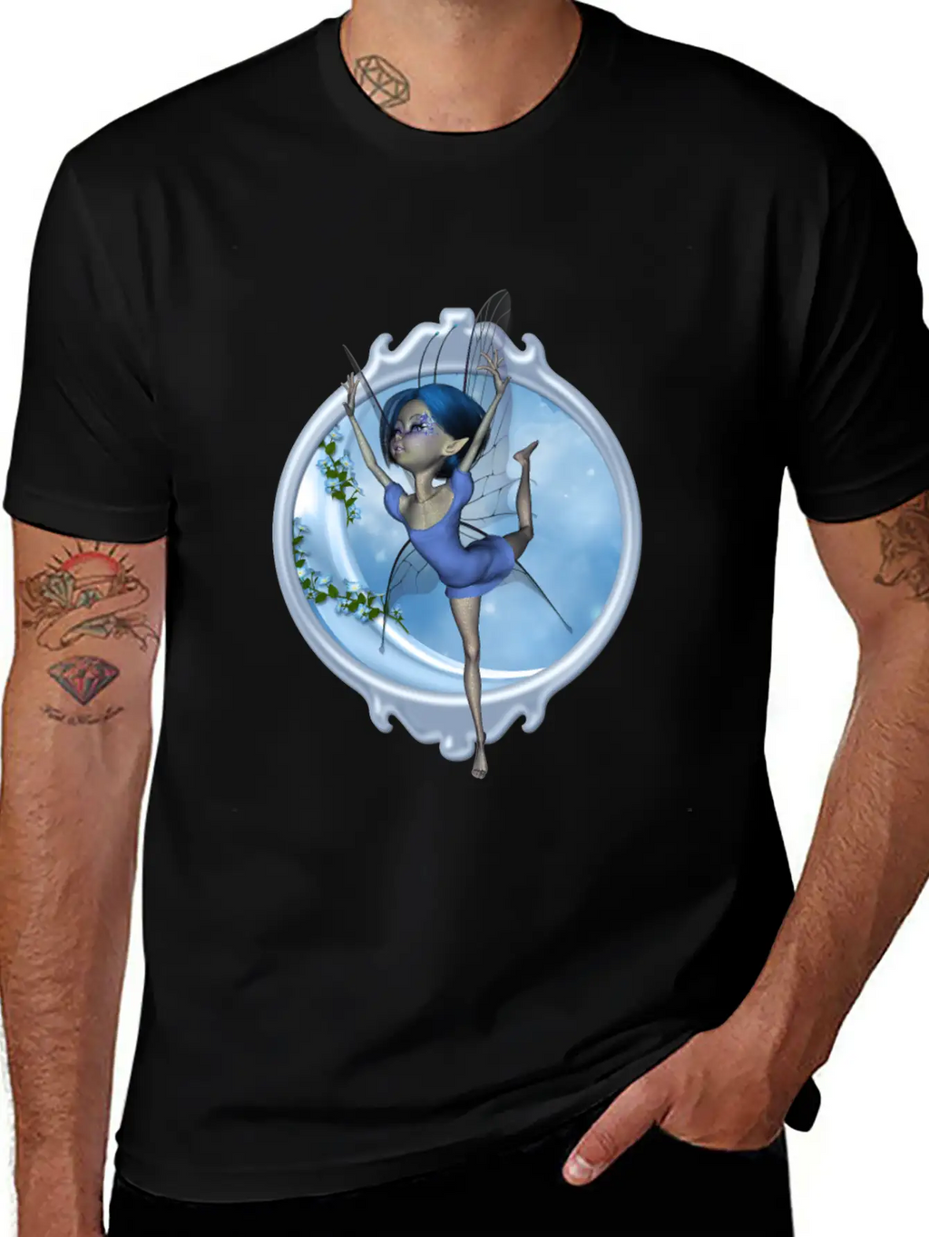 Little Fairy Dancing On The Moon Classic Cotton Tee – Unisex Comfort For Any Season