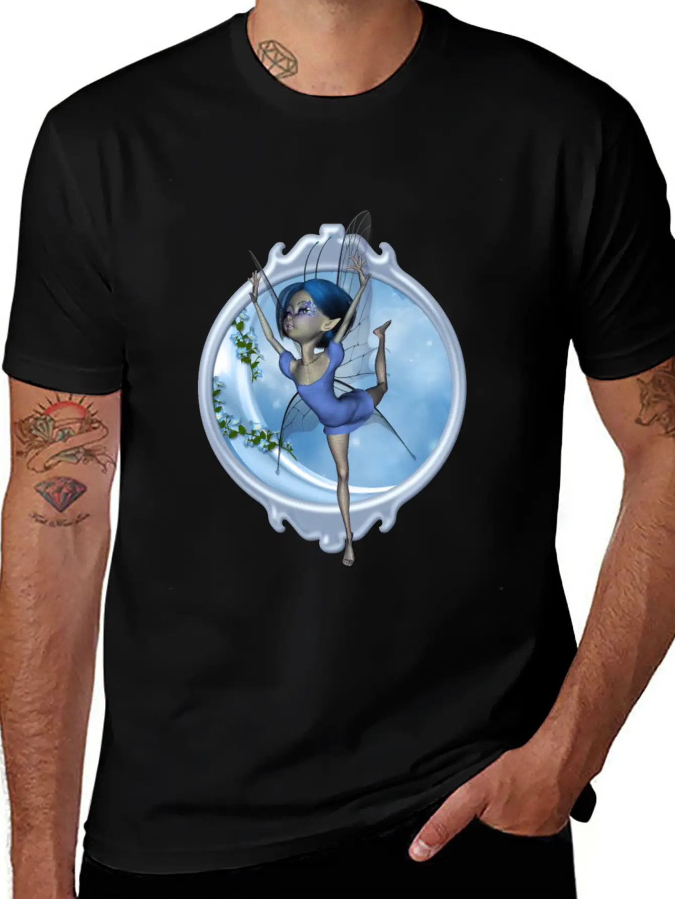 Little Fairy Dancing On The Moon Classic Cotton Tee – Unisex Comfort For Any Season