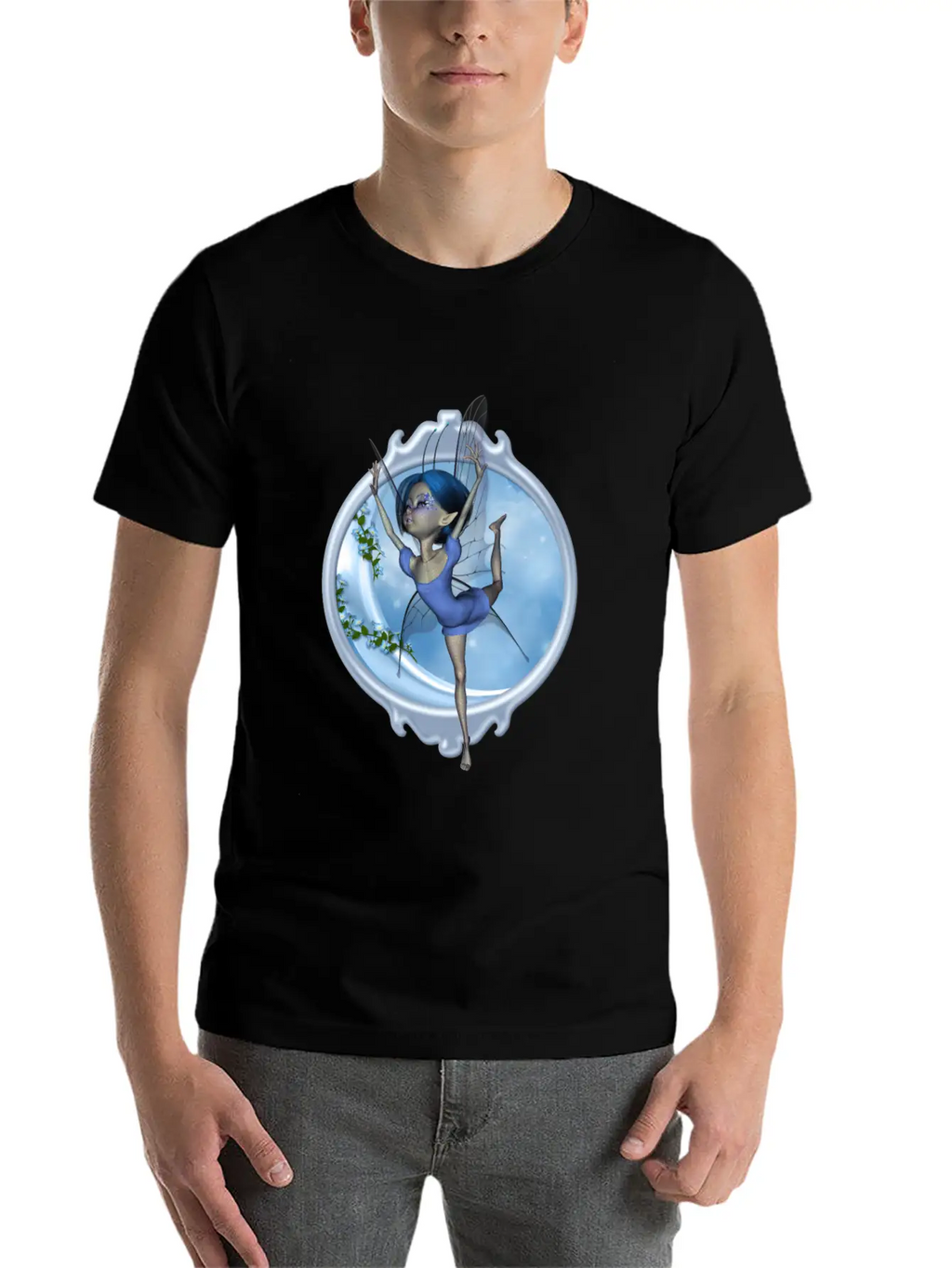 Little Fairy Dancing On The Moon Classic Cotton Tee – Unisex Comfort For Any Season