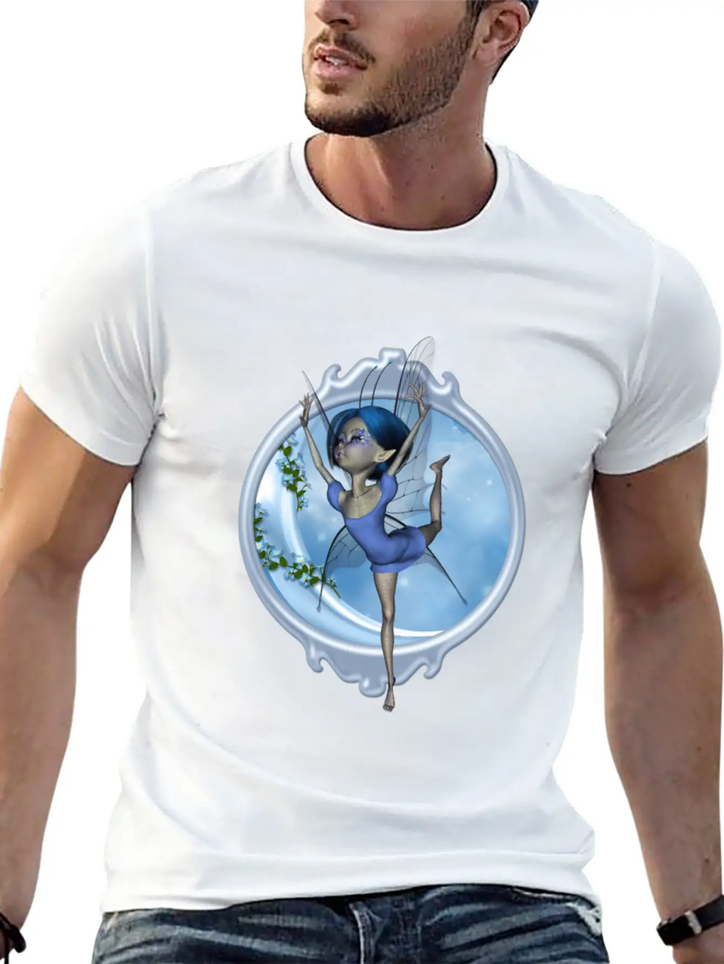 Little Fairy Dancing On The Moon Classic Cotton Tee – Unisex Comfort For Any Season