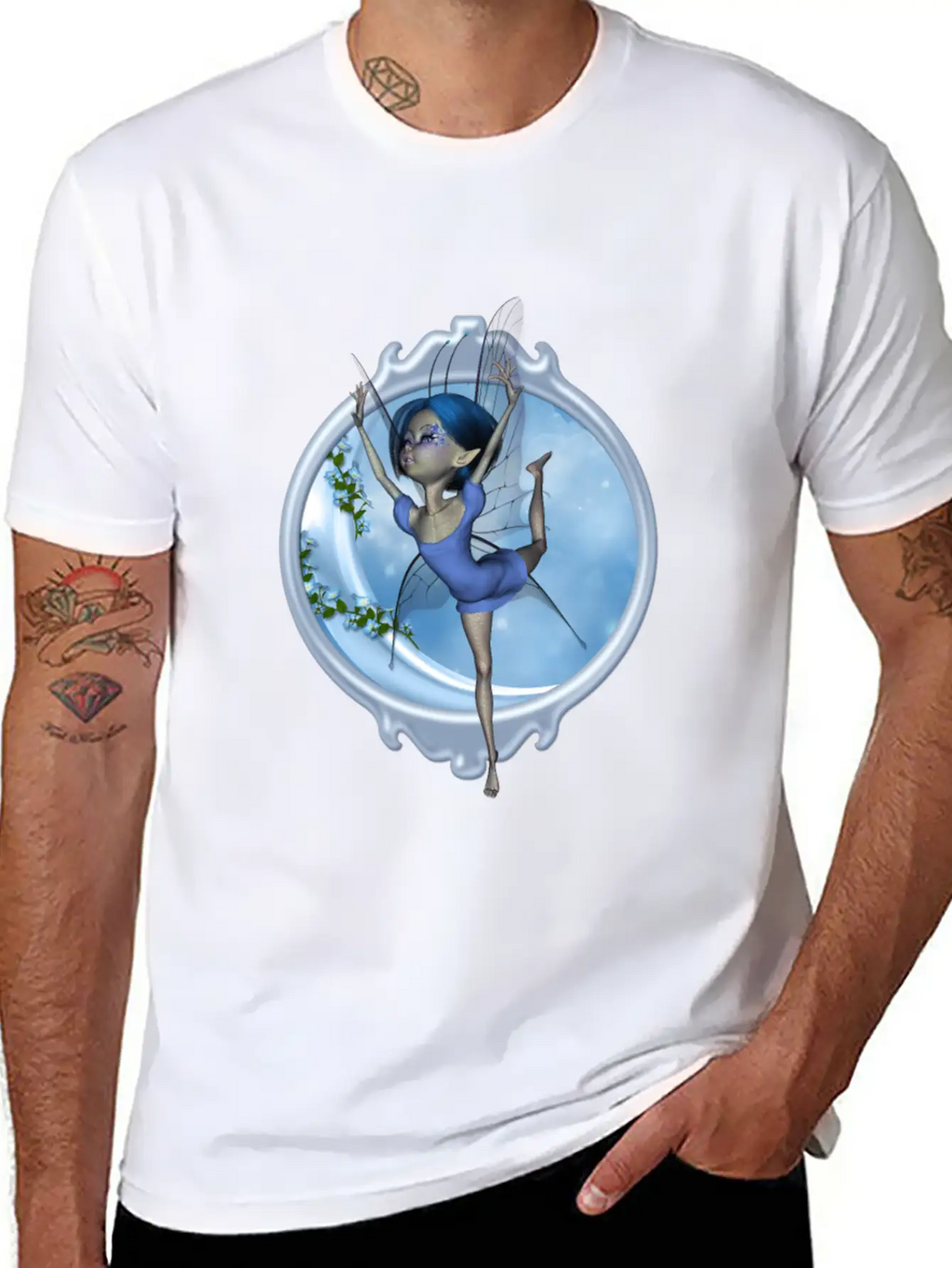 Little Fairy Dancing On The Moon Classic Cotton Tee – Unisex Comfort For Any Season