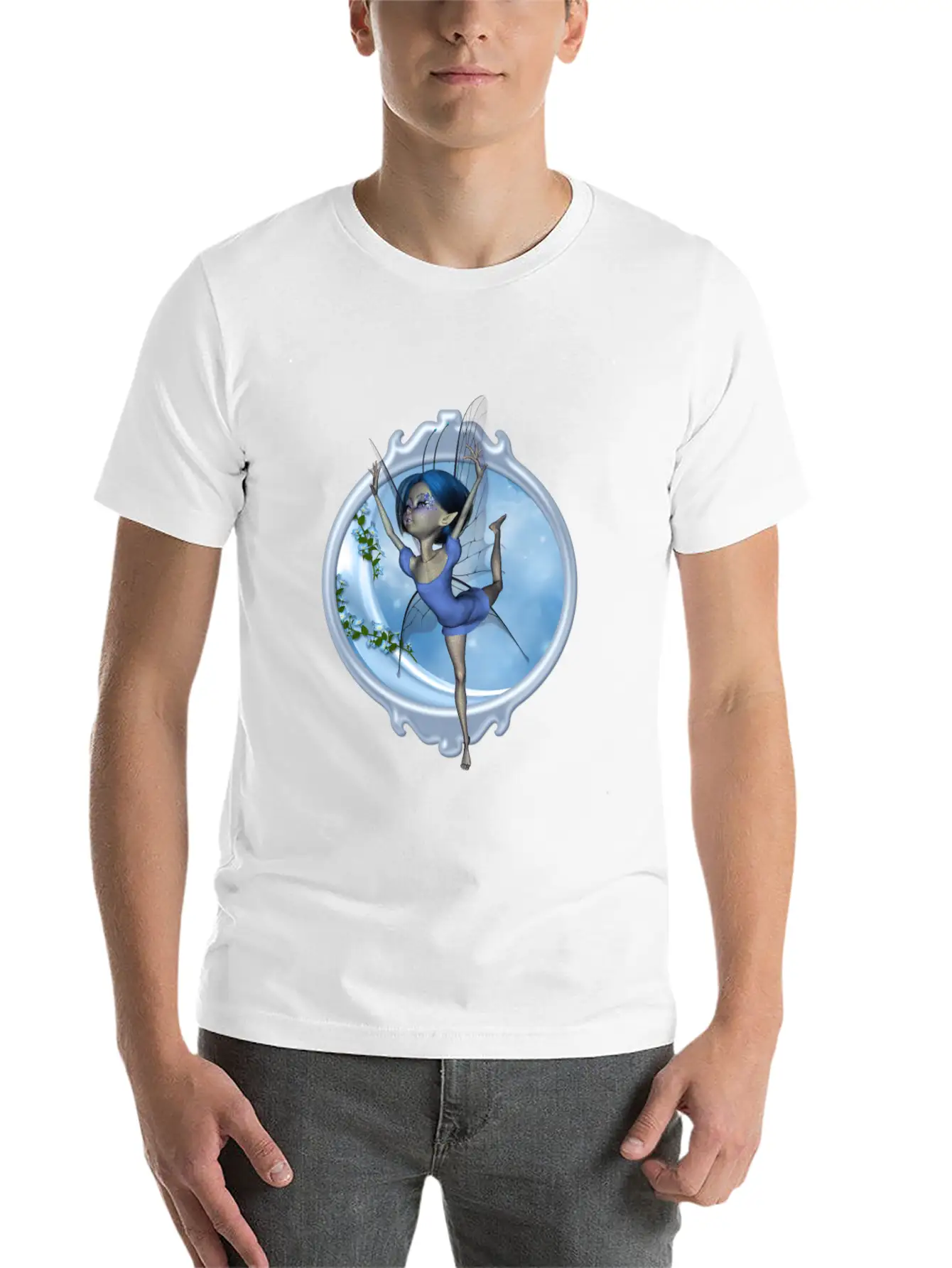 Little Fairy Dancing On The Moon Classic Cotton Tee – Unisex Comfort For Any Season