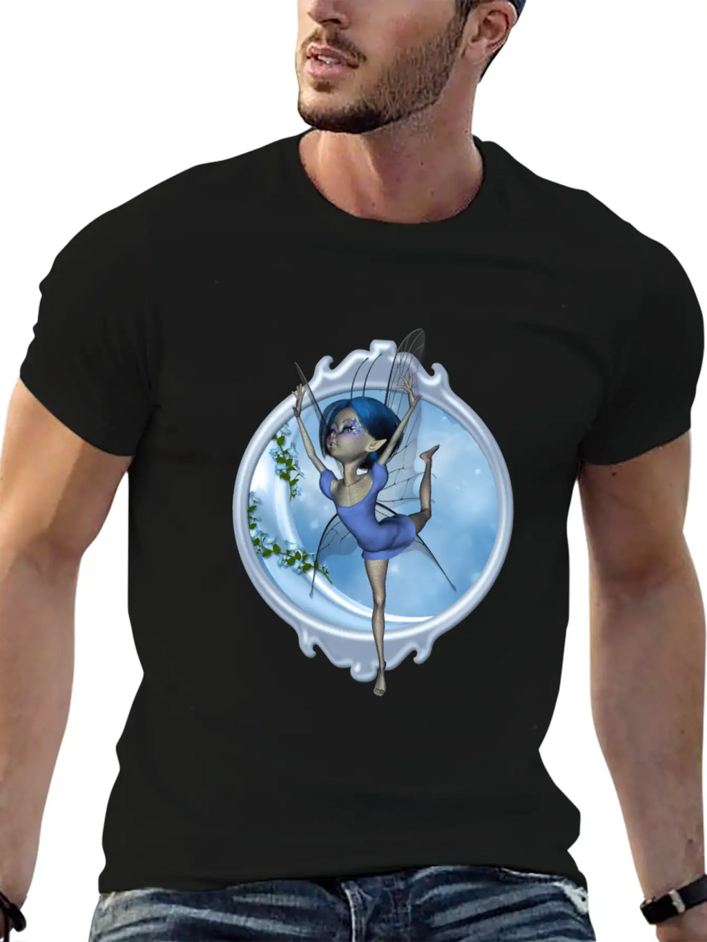 Little Fairy Dancing On The Moon Classic Cotton Tee – Unisex Comfort For Any Season
