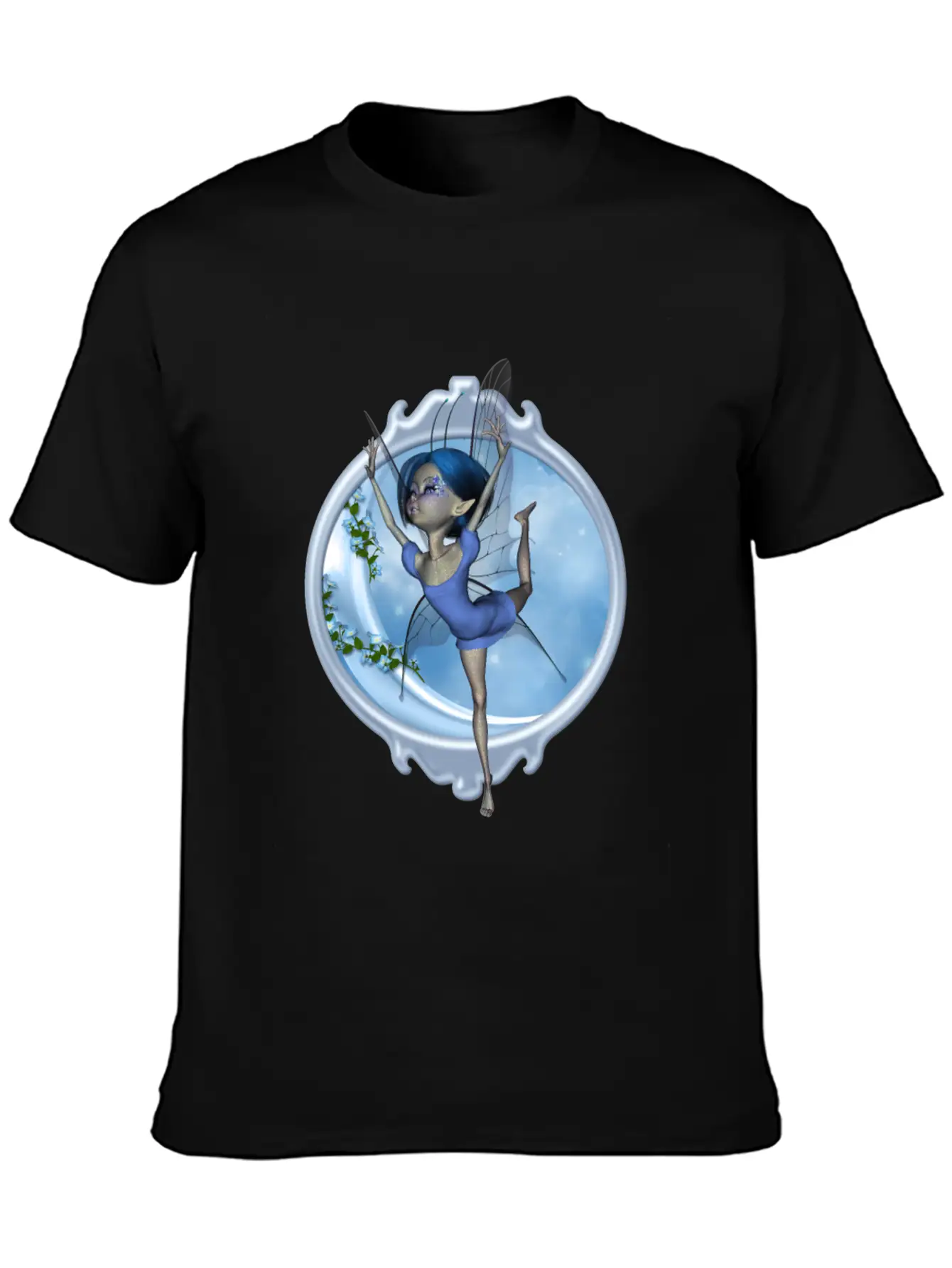 Little Fairy Dancing On The Moon Classic Cotton Tee – Unisex Comfort For Any Season
