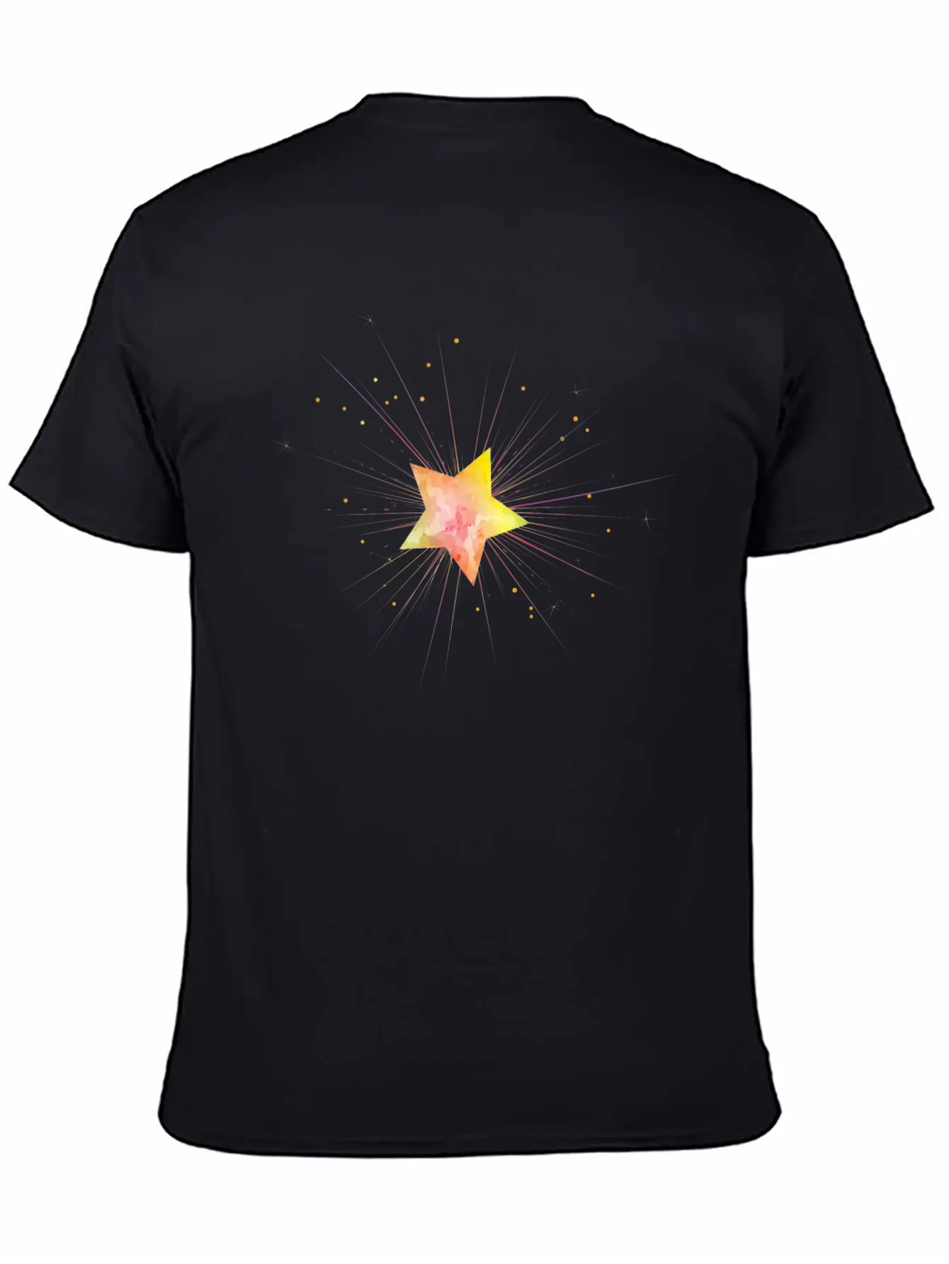 Little Golden Star In The Night Sky Timeless Short Sleeve Tee – Comfy And Minimalist Design