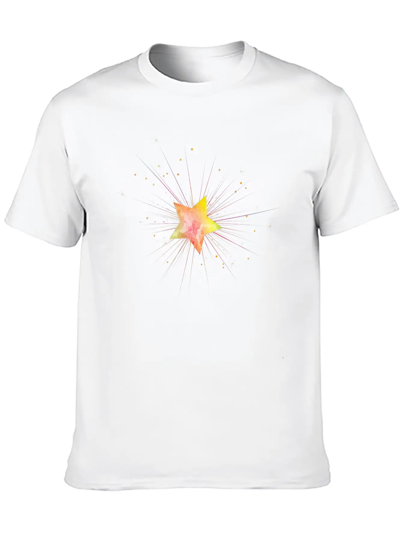 Little Golden Star In The Night Sky Timeless Short Sleeve Tee – Comfy And Minimalist Design