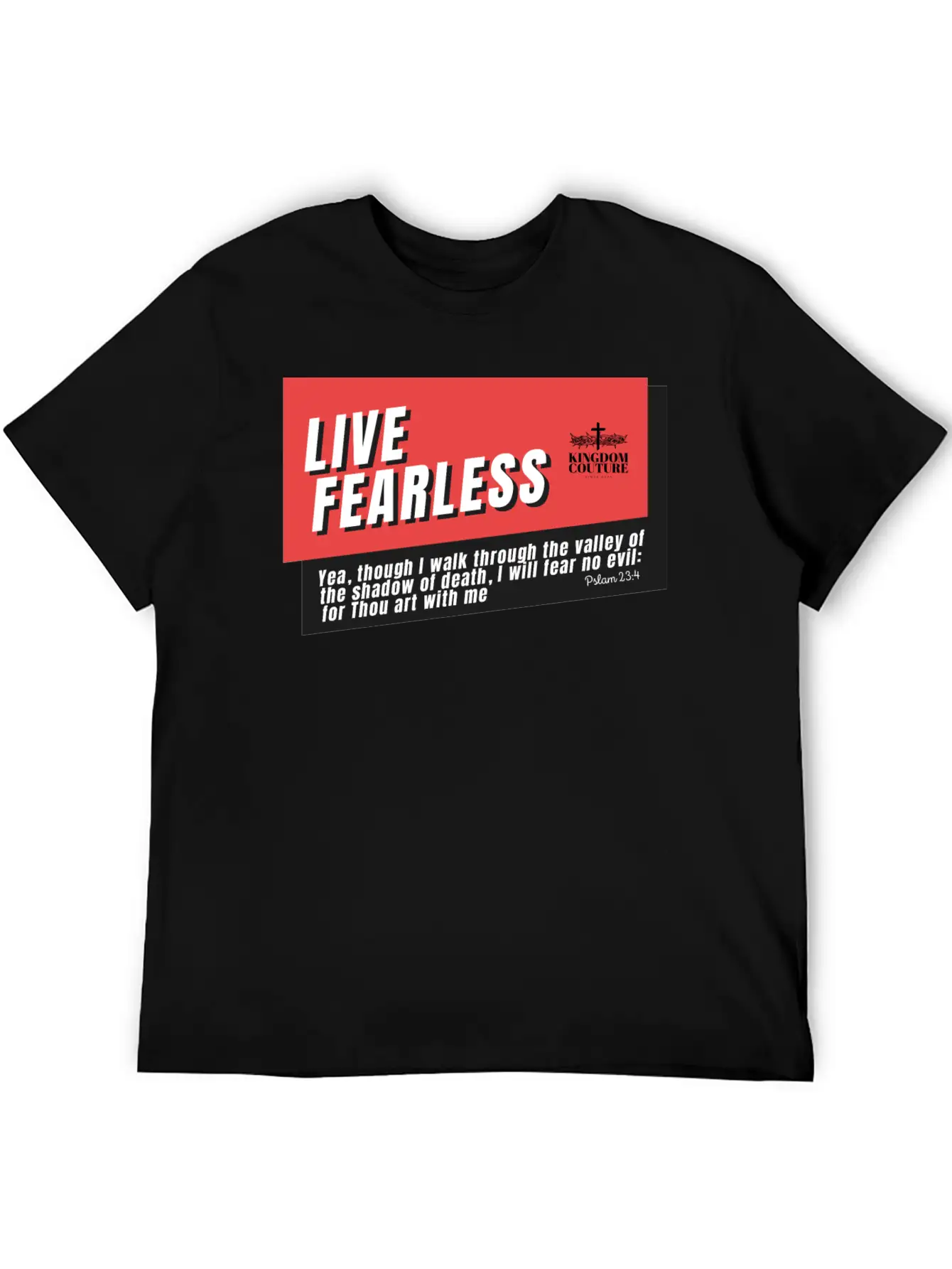 Live Fearless Breathable Soft Cotton T-Shirt – Timeless Casual Look
