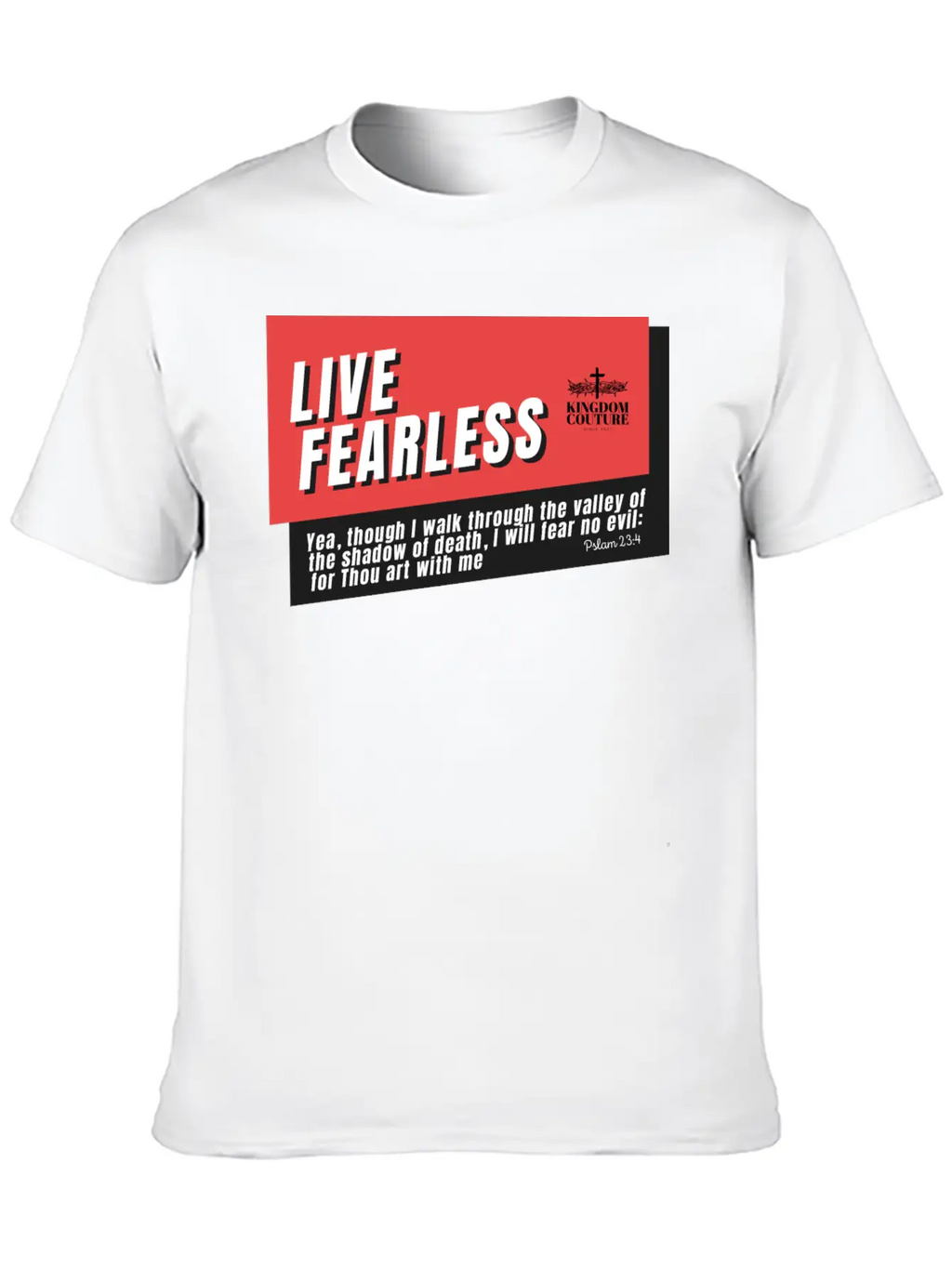 Live Fearless Breathable Soft Cotton T-Shirt – Timeless Casual Look