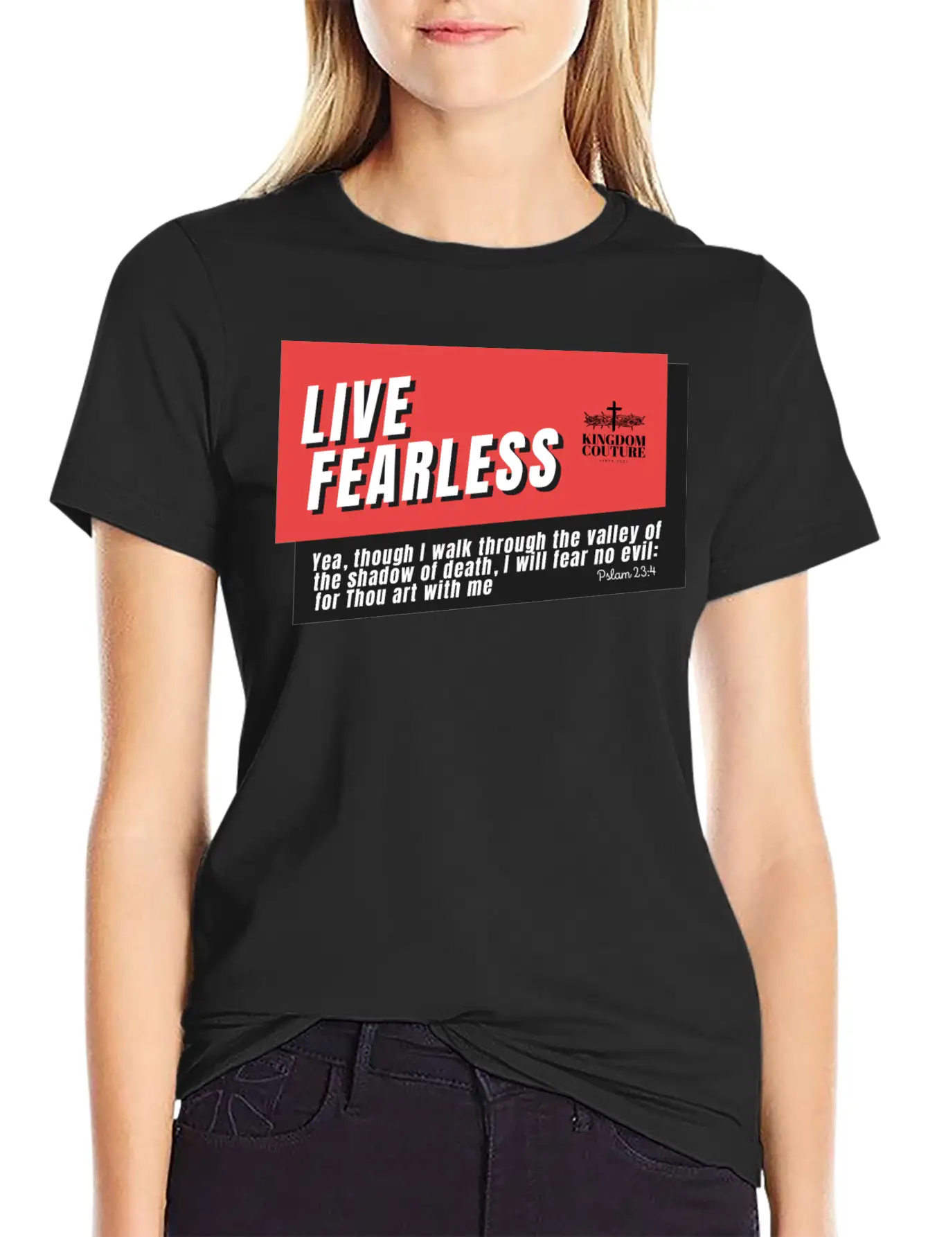 Live Fearless Breathable Soft Cotton T-Shirt – Timeless Casual Look