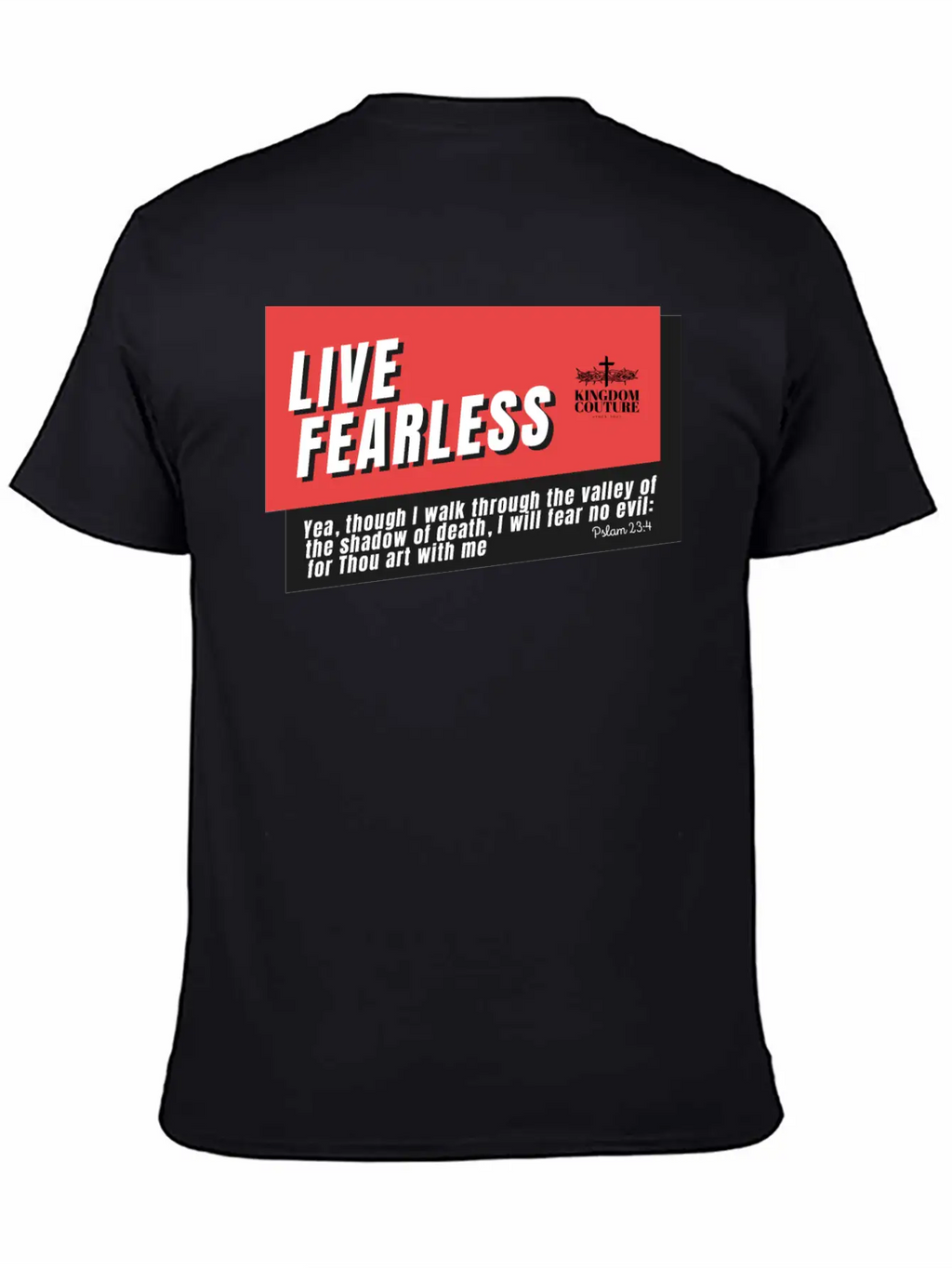 Live Fearless Breathable Soft Cotton T-Shirt – Timeless Casual Look