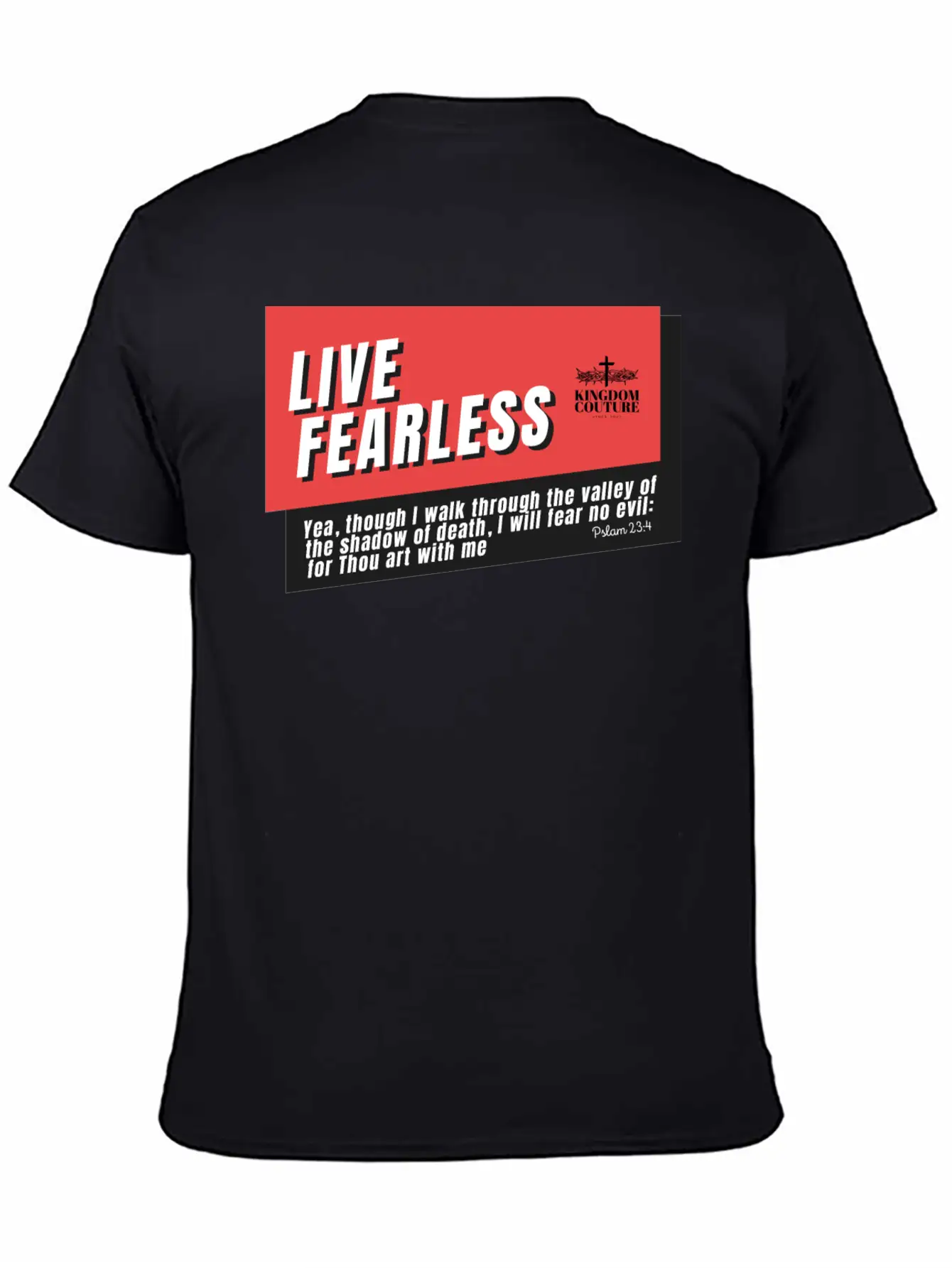 Live Fearless Breathable Soft Cotton T-Shirt – Timeless Casual Look