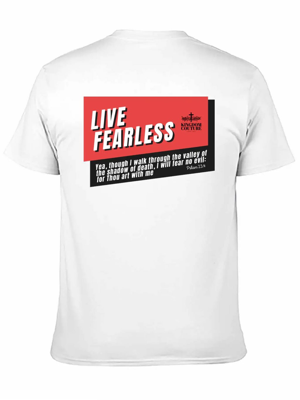 Live Fearless Breathable Soft Cotton T-Shirt – Timeless Casual Look