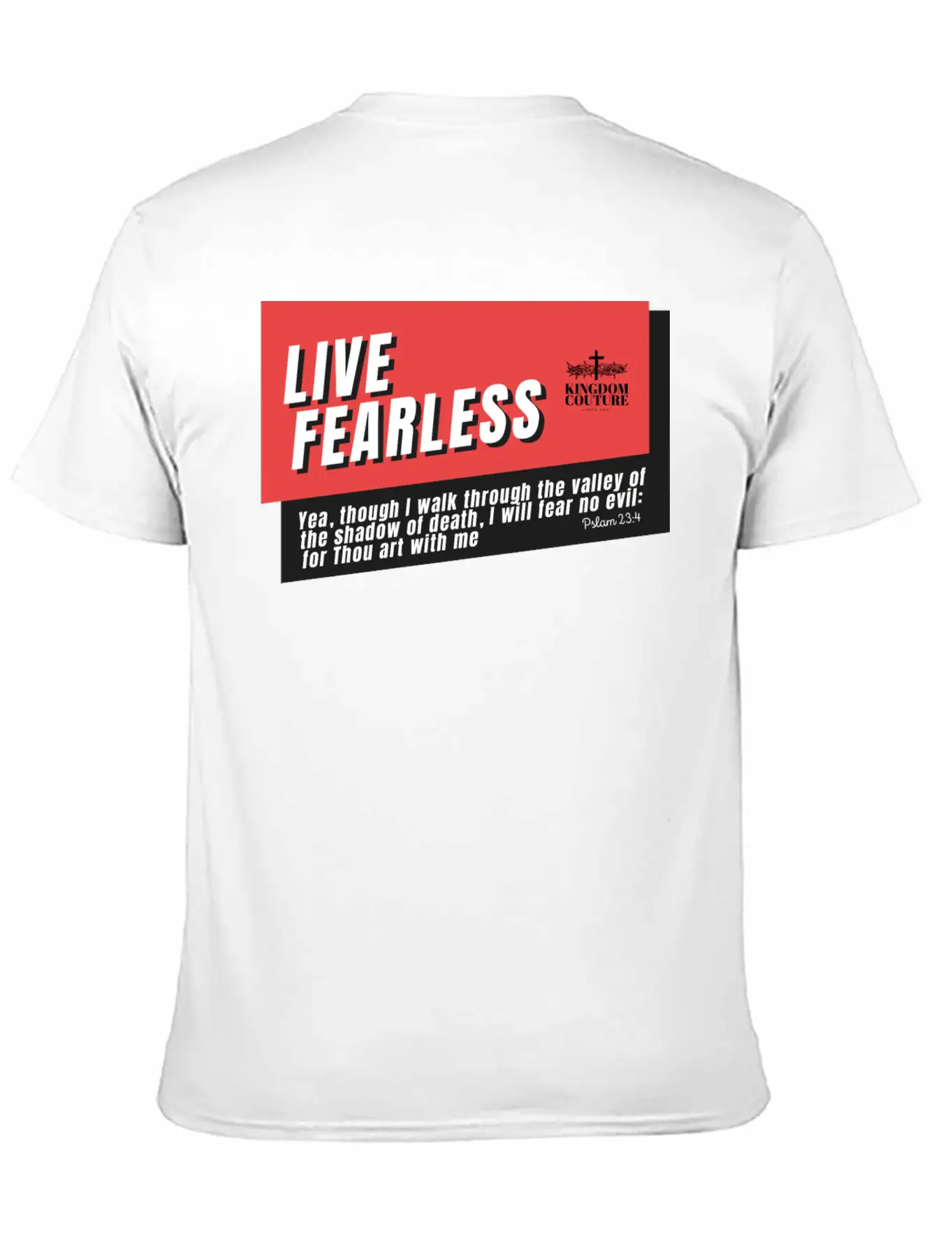 Live Fearless Breathable Soft Cotton T-Shirt – Timeless Casual Look