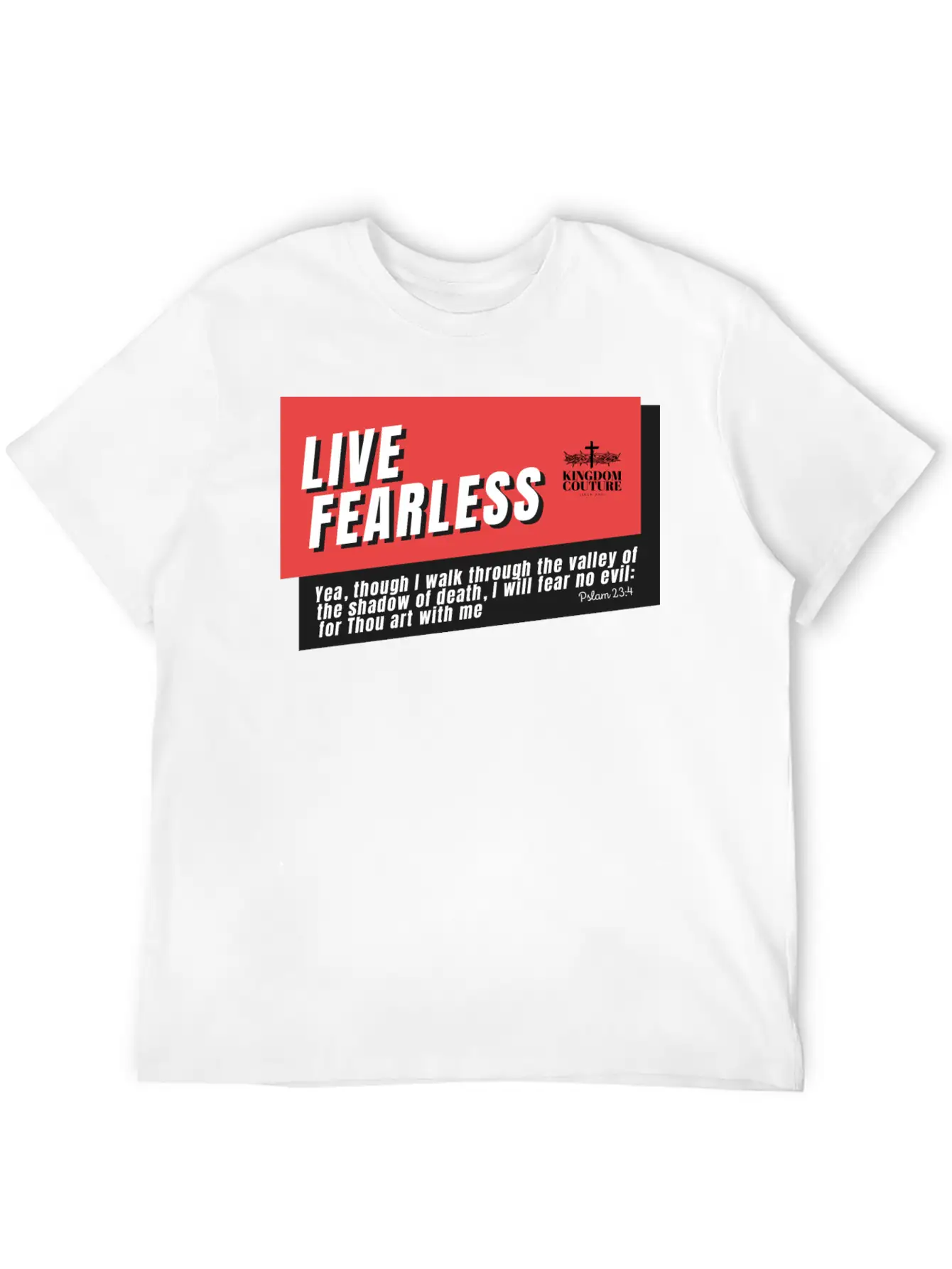 Live Fearless Breathable Soft Cotton T-Shirt – Timeless Casual Look
