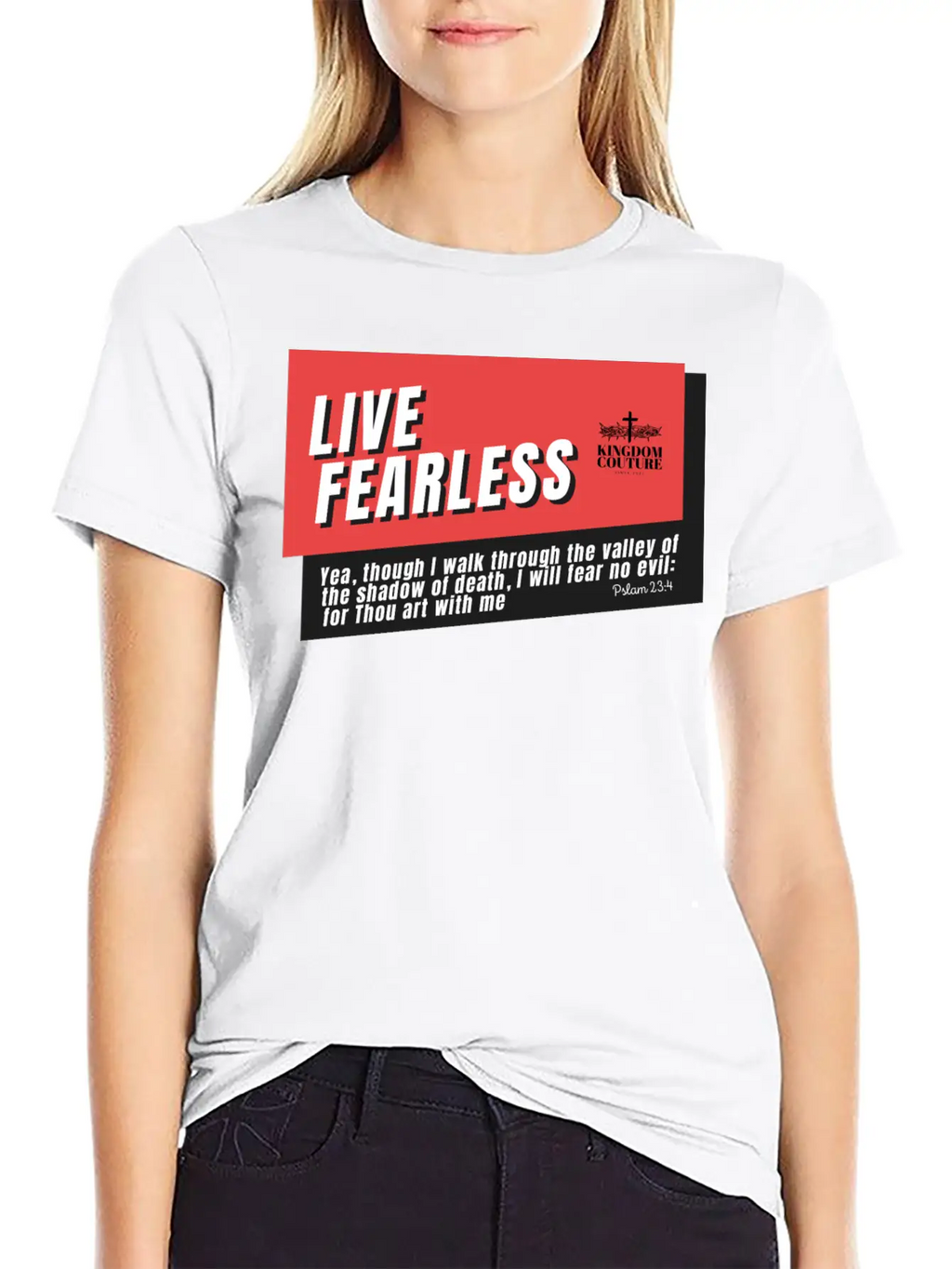 Live Fearless Breathable Soft Cotton T-Shirt – Timeless Casual Look