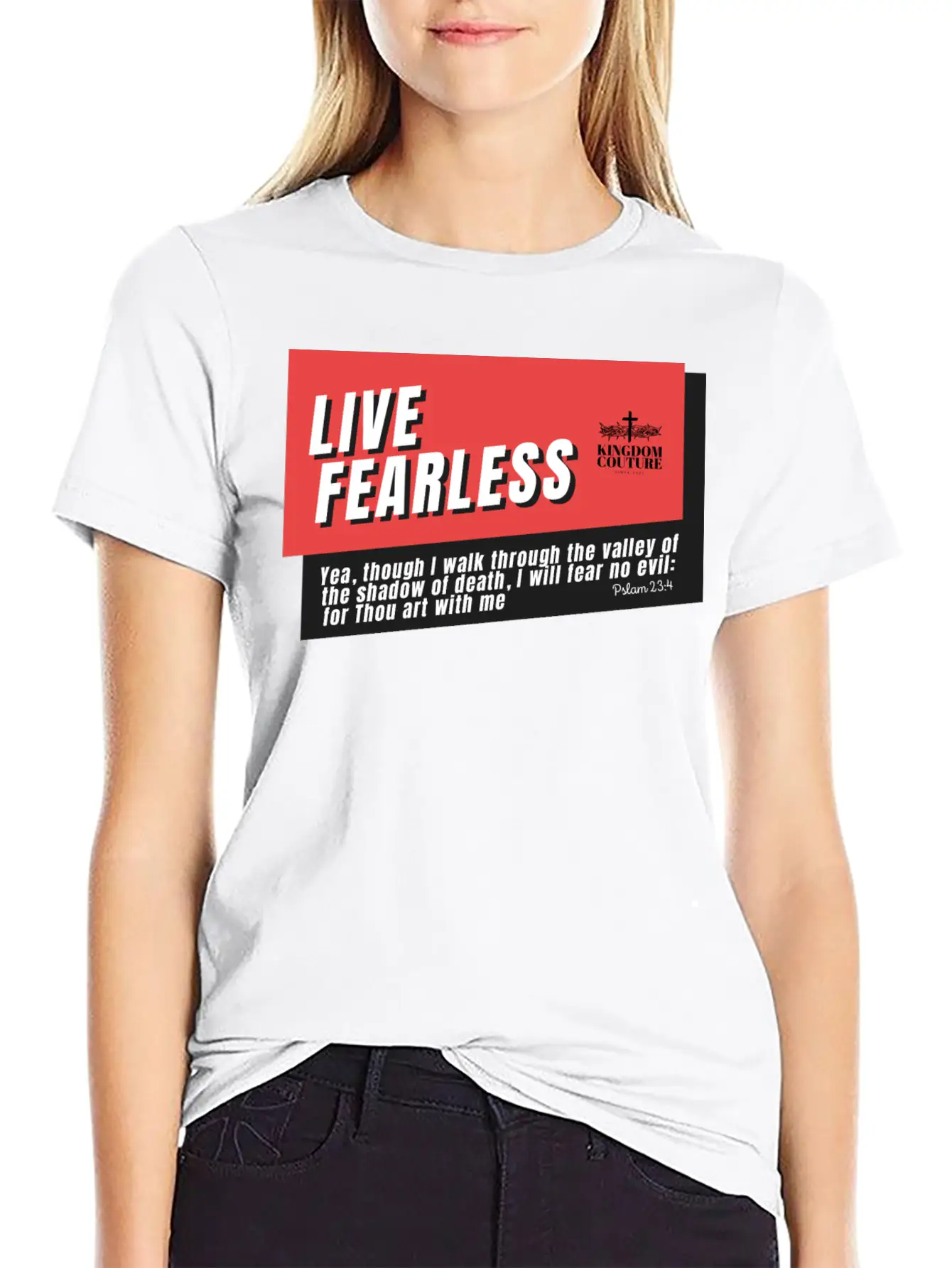 Live Fearless Breathable Soft Cotton T-Shirt – Timeless Casual Look