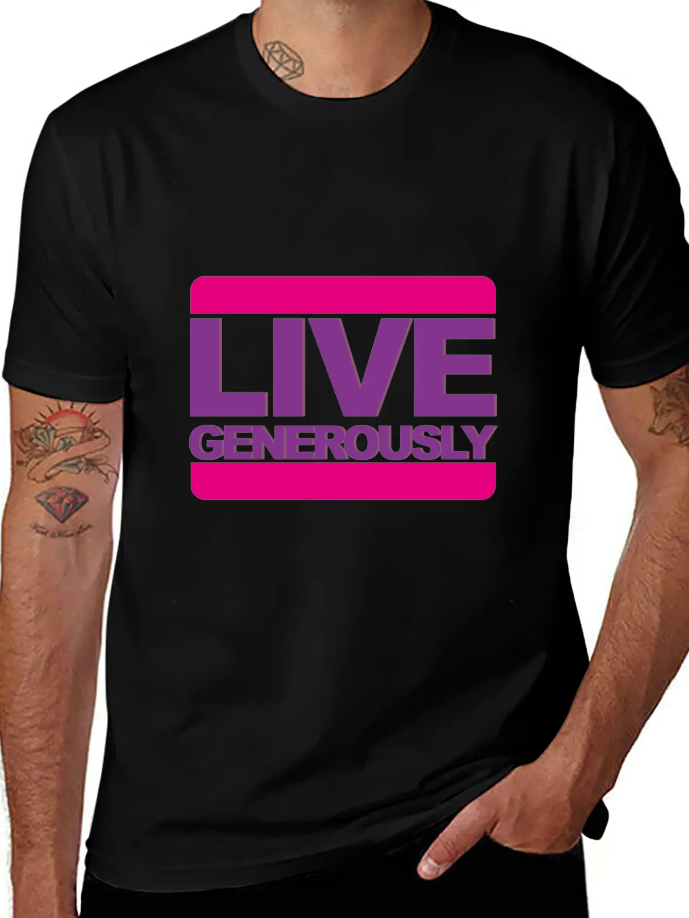 Live Generously For Women Unisex Casual T-Shirt – Clean Design For Daily Comfort