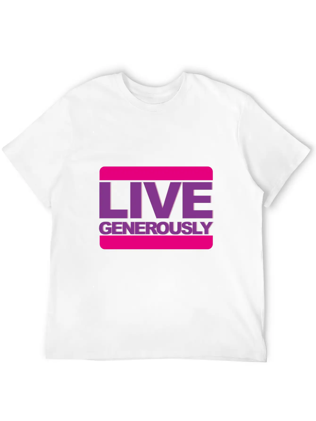 Live Generously For Women Unisex Casual T-Shirt – Clean Design For Daily Comfort