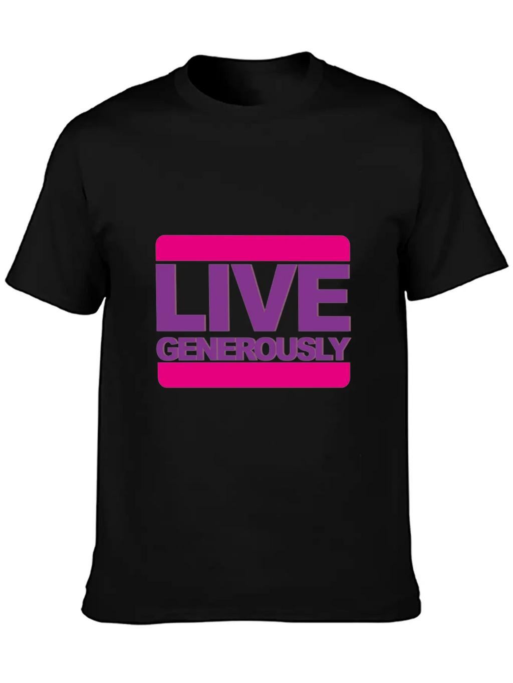 Live Generously For Women Unisex Casual T-Shirt – Clean Design For Daily Comfort