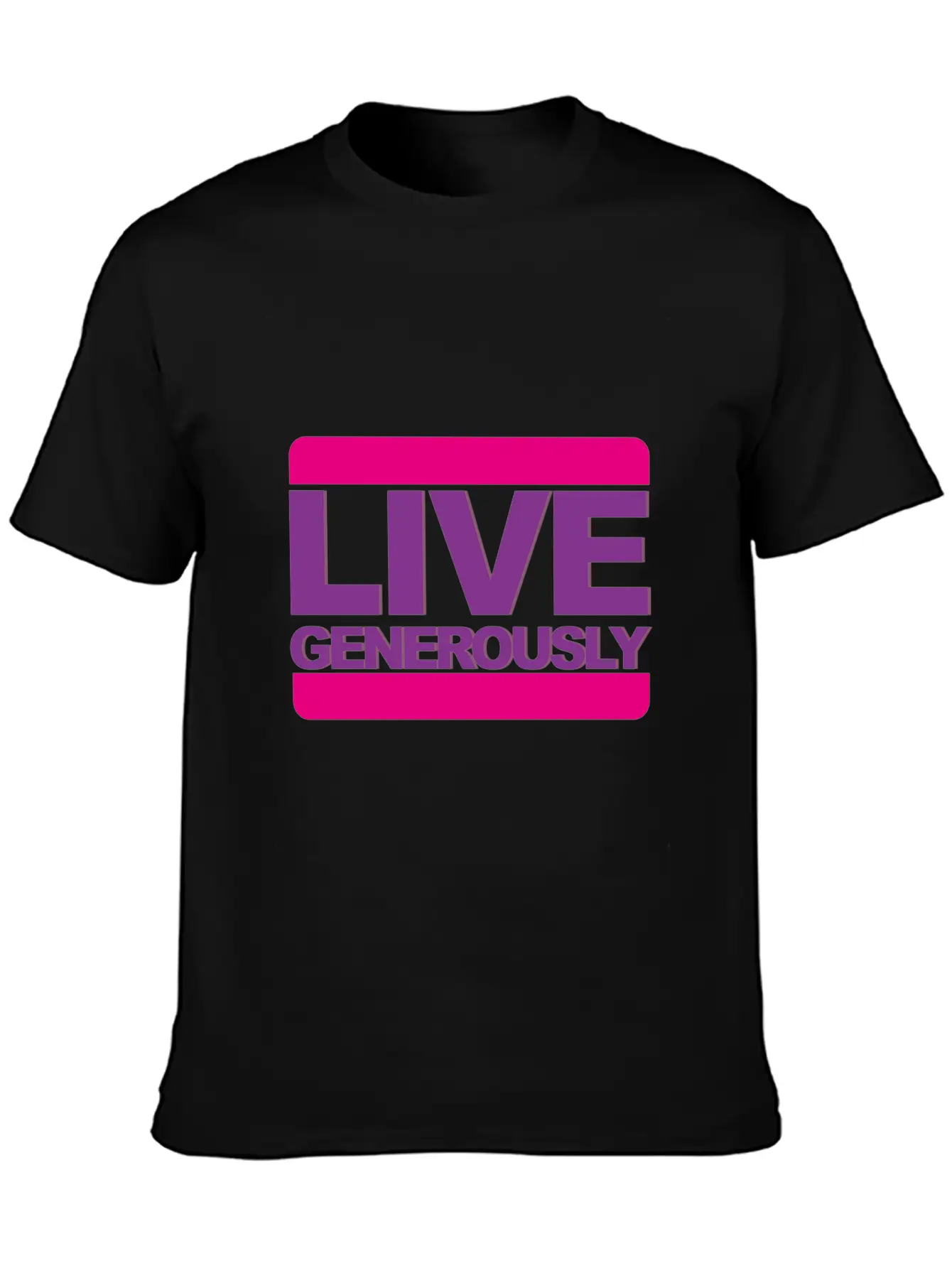 Live Generously For Women Unisex Casual T-Shirt – Clean Design For Daily Comfort