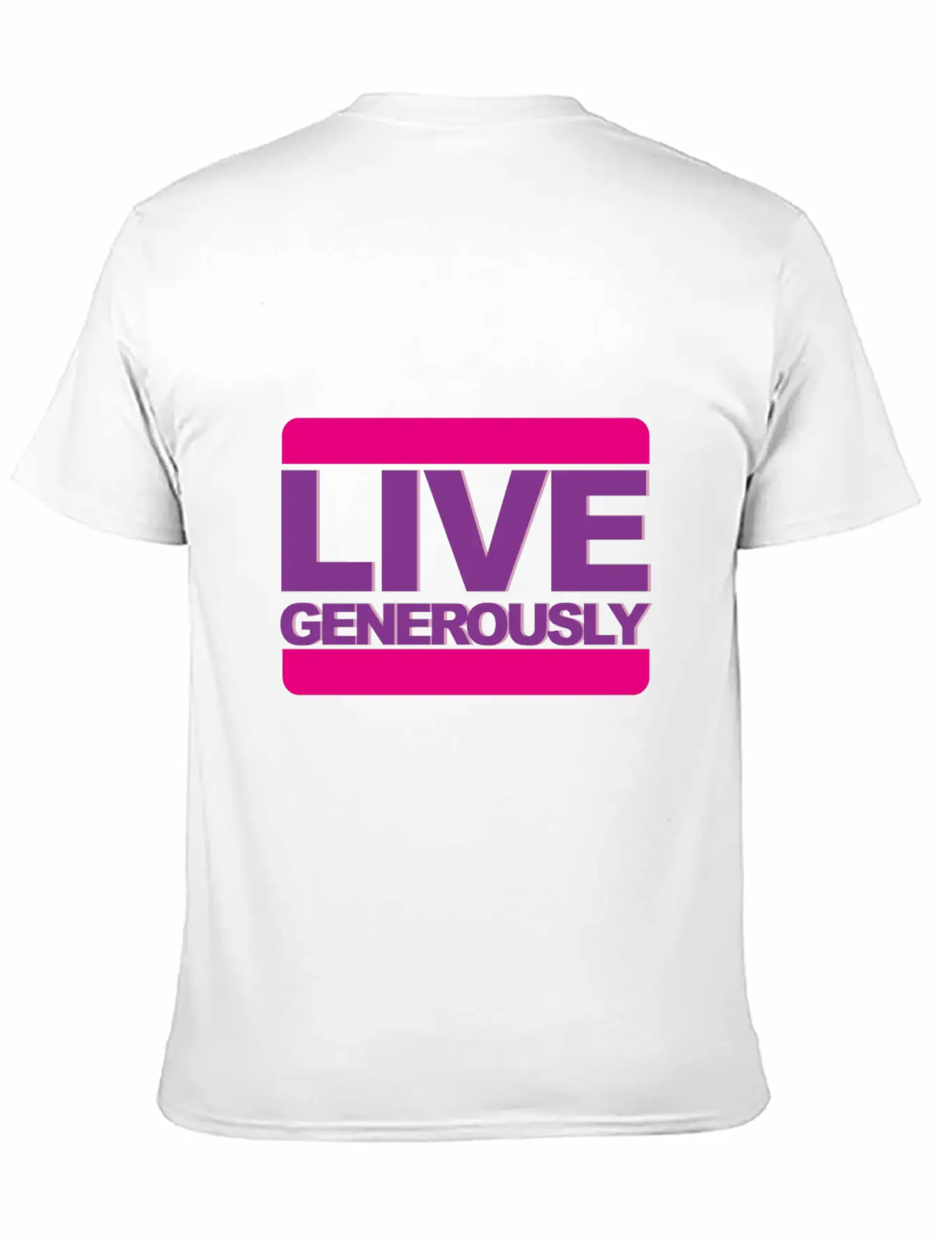 Live Generously For Women Unisex Casual T-Shirt – Clean Design For Daily Comfort