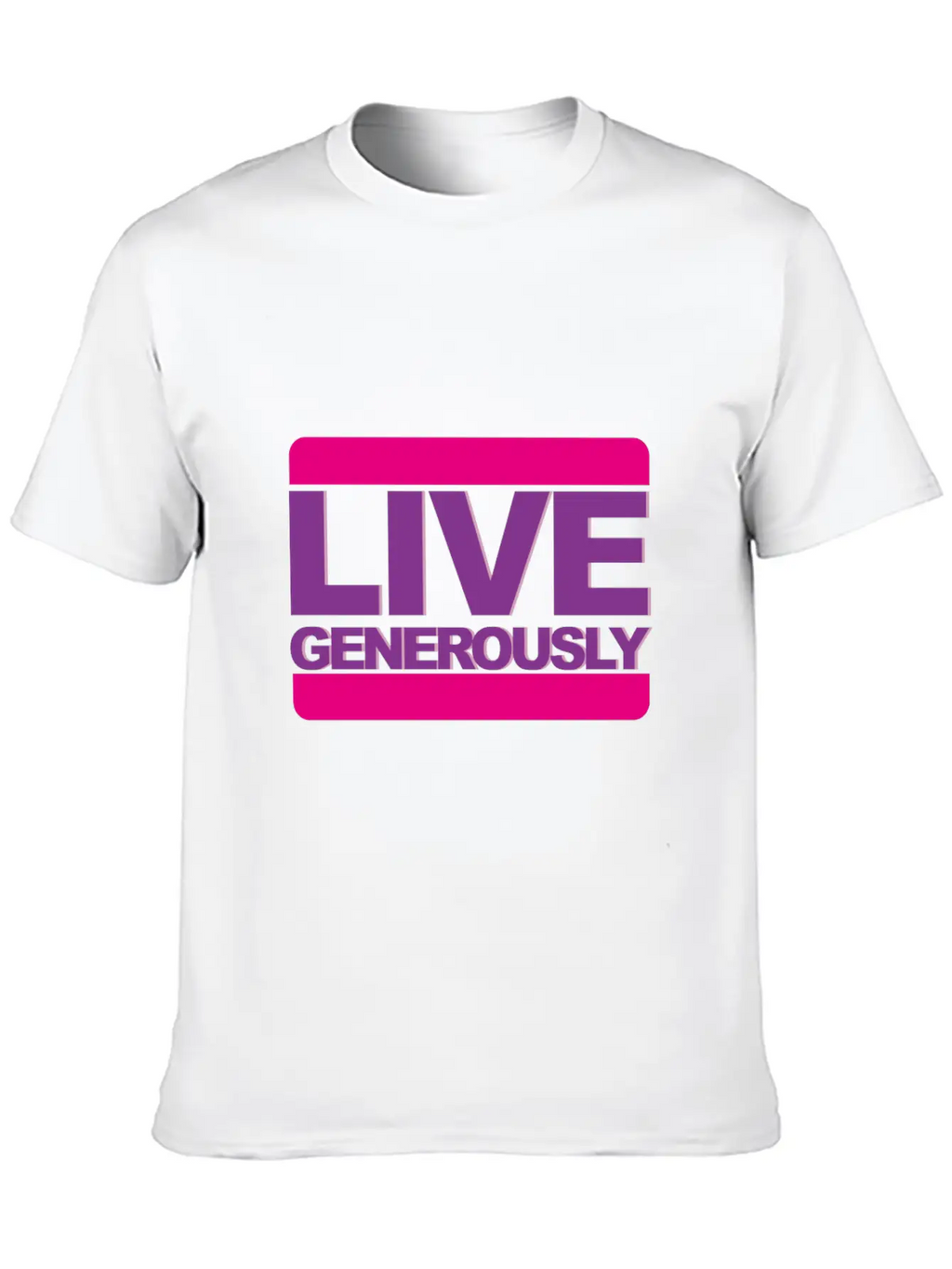 Live Generously For Women Unisex Casual T-Shirt – Clean Design For Daily Comfort