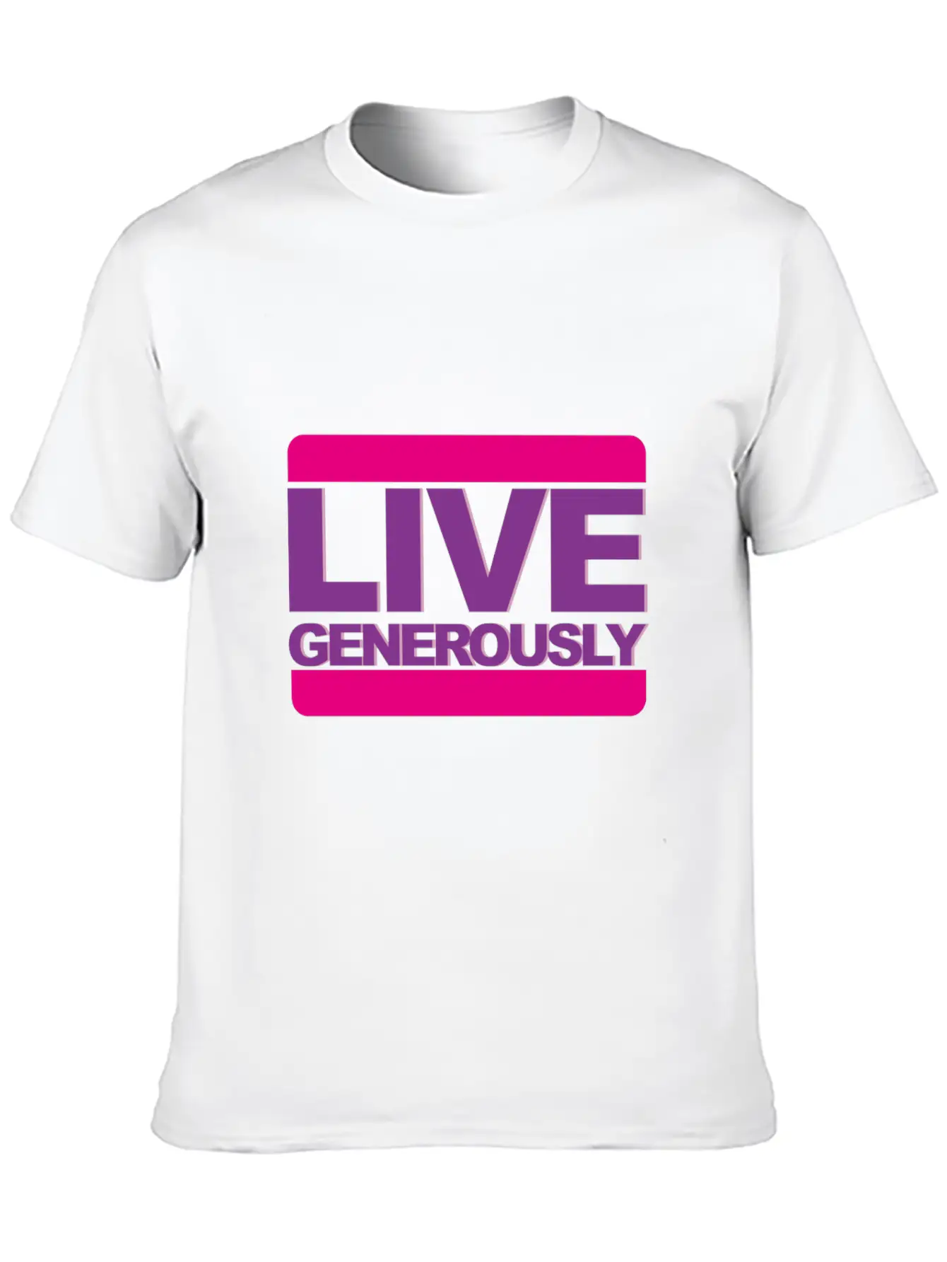 Live Generously For Women Unisex Casual T-Shirt – Clean Design For Daily Comfort