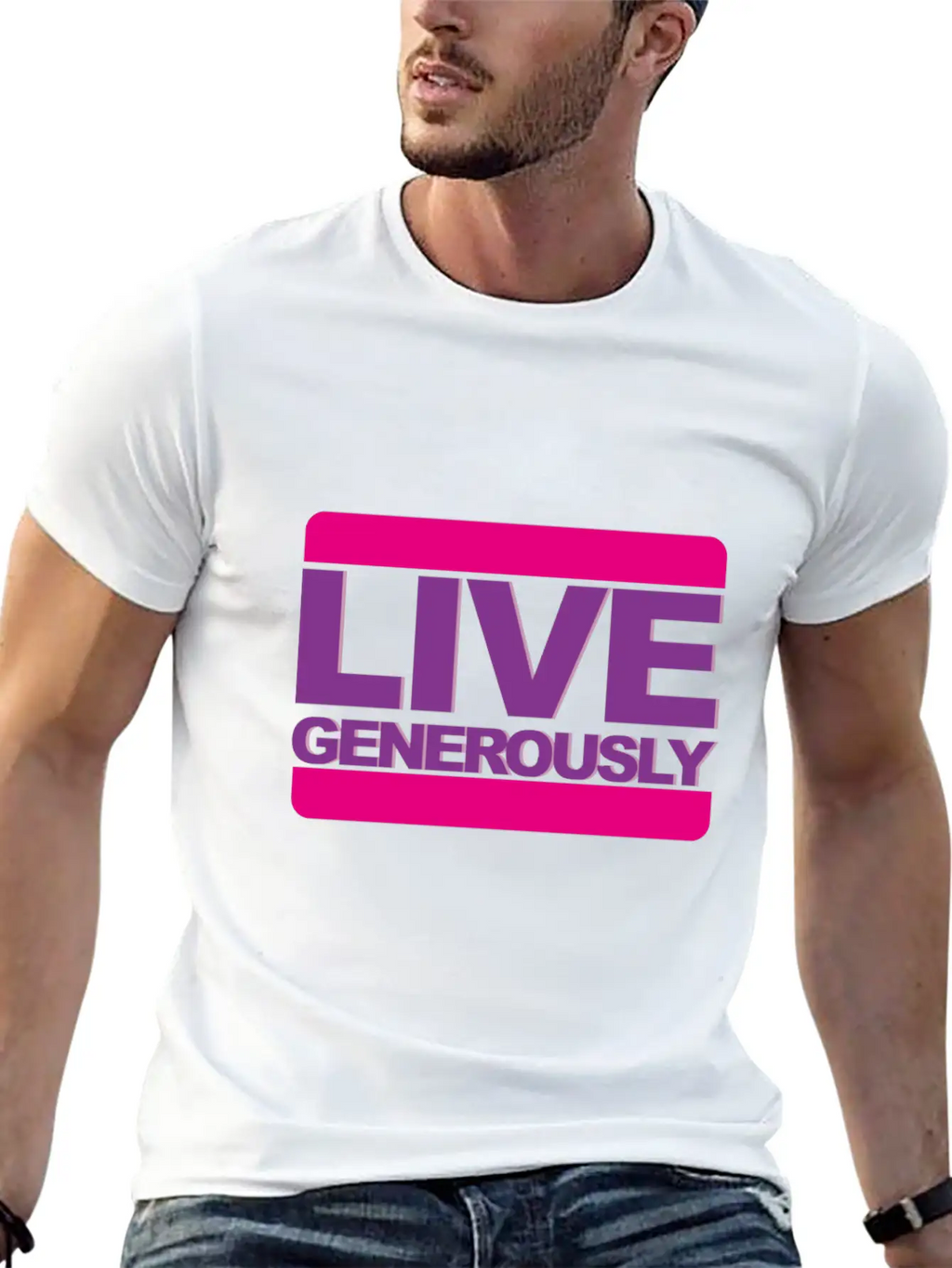 Live Generously For Women Unisex Casual T-Shirt – Clean Design For Daily Comfort