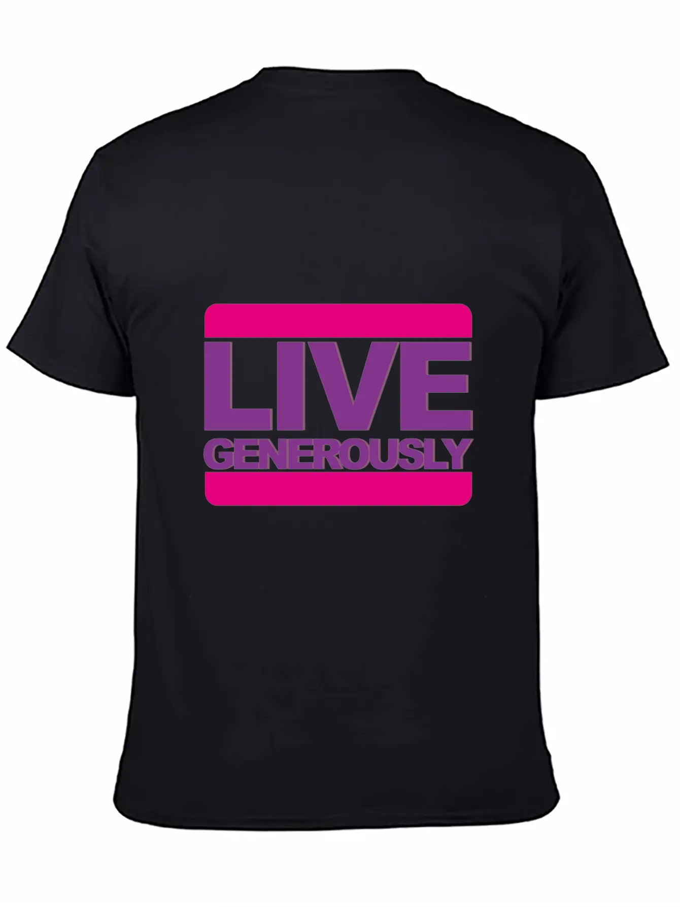 Live Generously For Women Unisex Casual T-Shirt – Clean Design For Daily Comfort