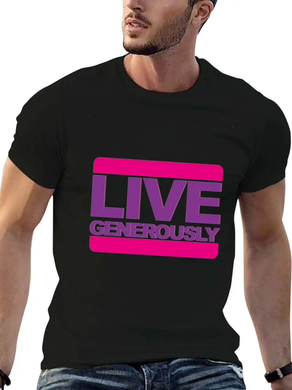 Live Generously For Women Unisex Casual T-Shirt – Clean Design For Daily Comfort