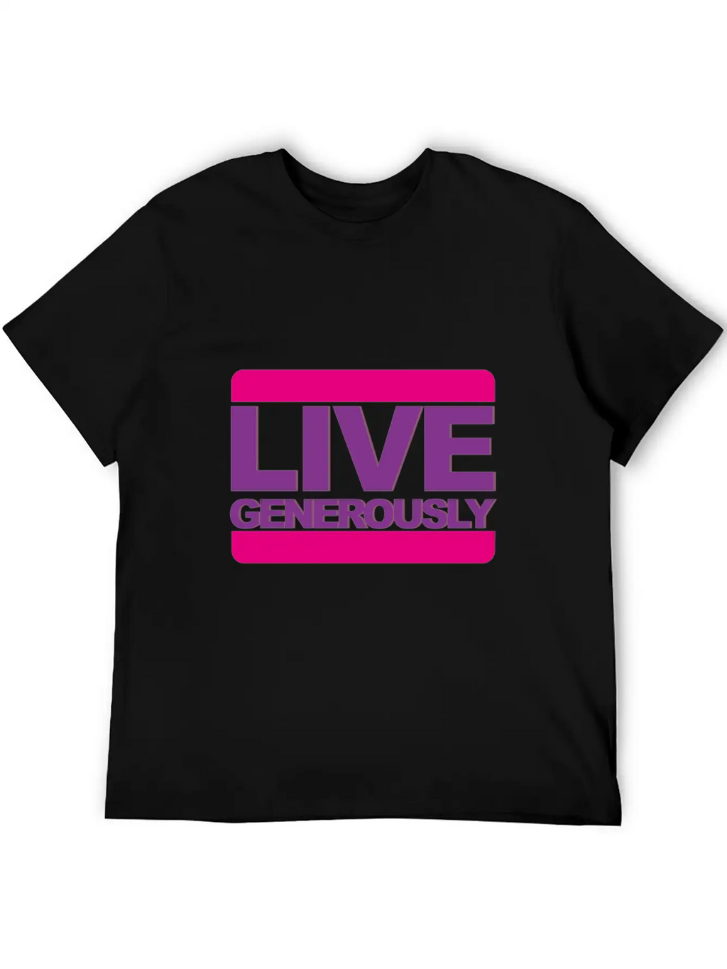 Live Generously For Women Unisex Casual T-Shirt – Clean Design For Daily Comfort