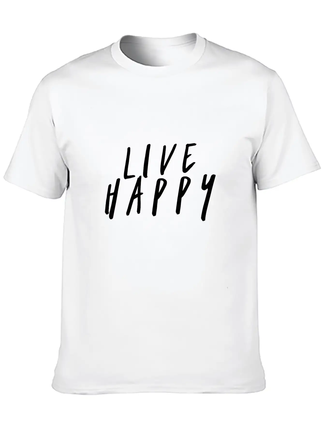 Live Happy Unisex Casual T-Shirt – Clean Design For Daily Comfort